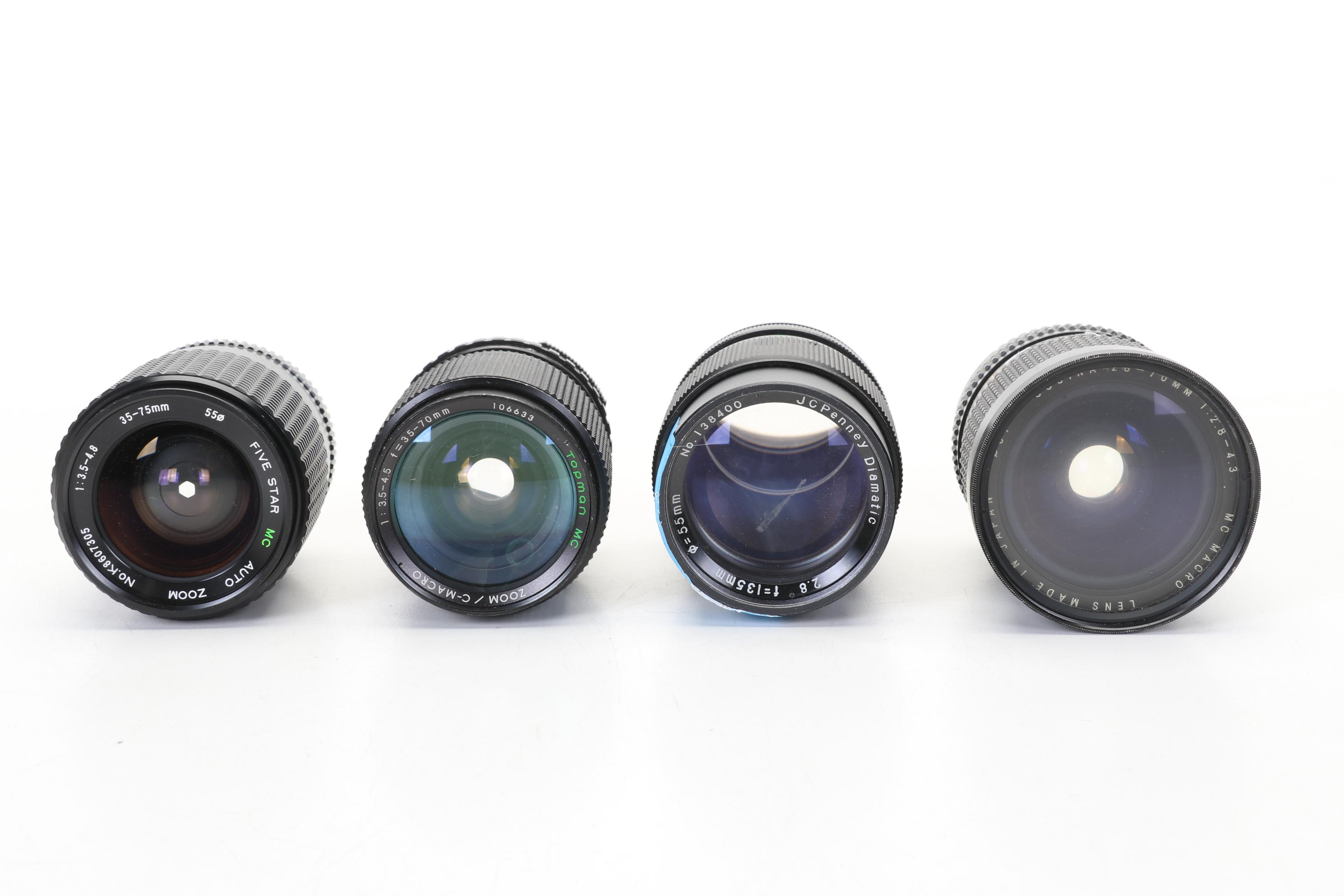 Variety of Camera Lenses, Late 20th Century