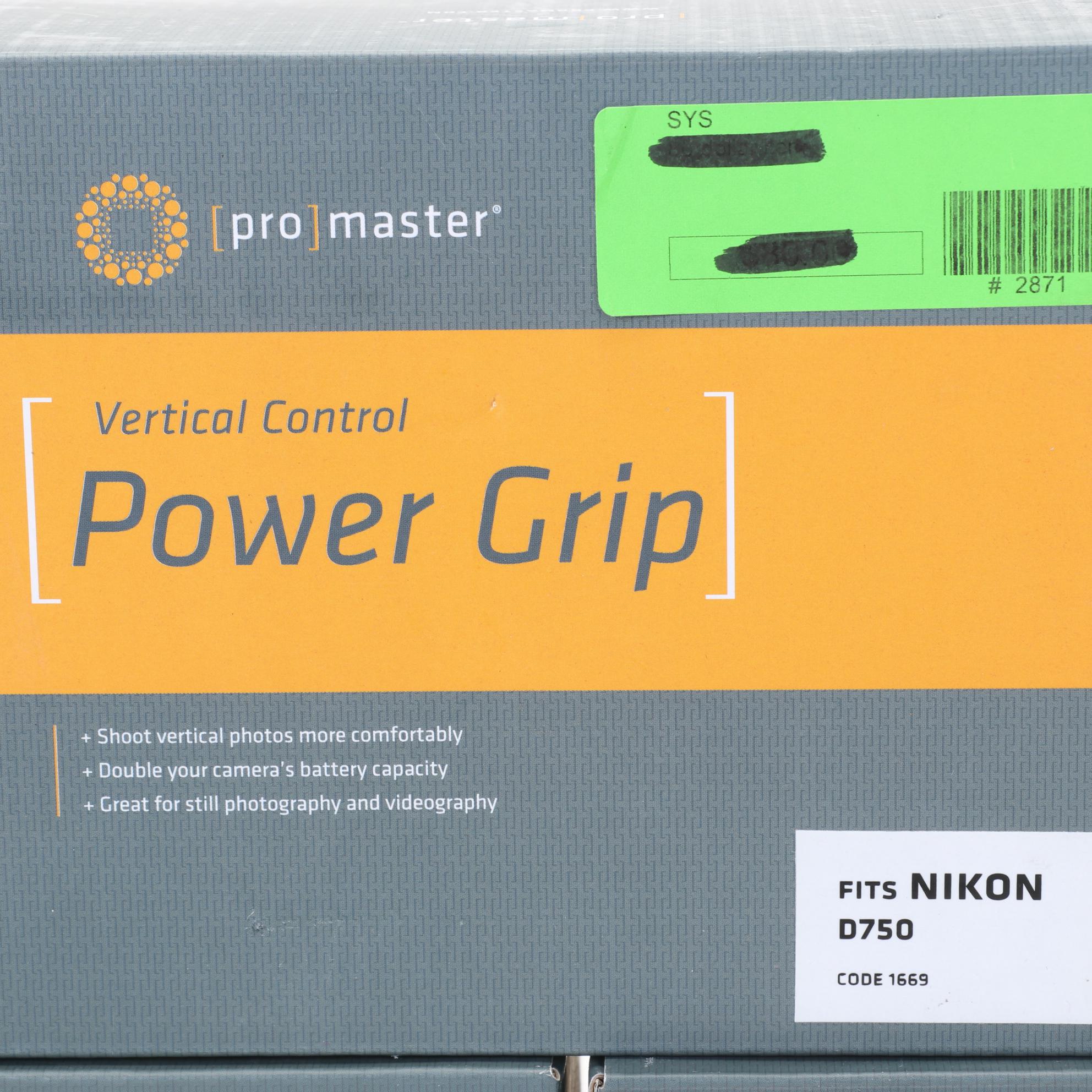 Nikon Accessories with Power Grips, L-Brackets and Battery Pack