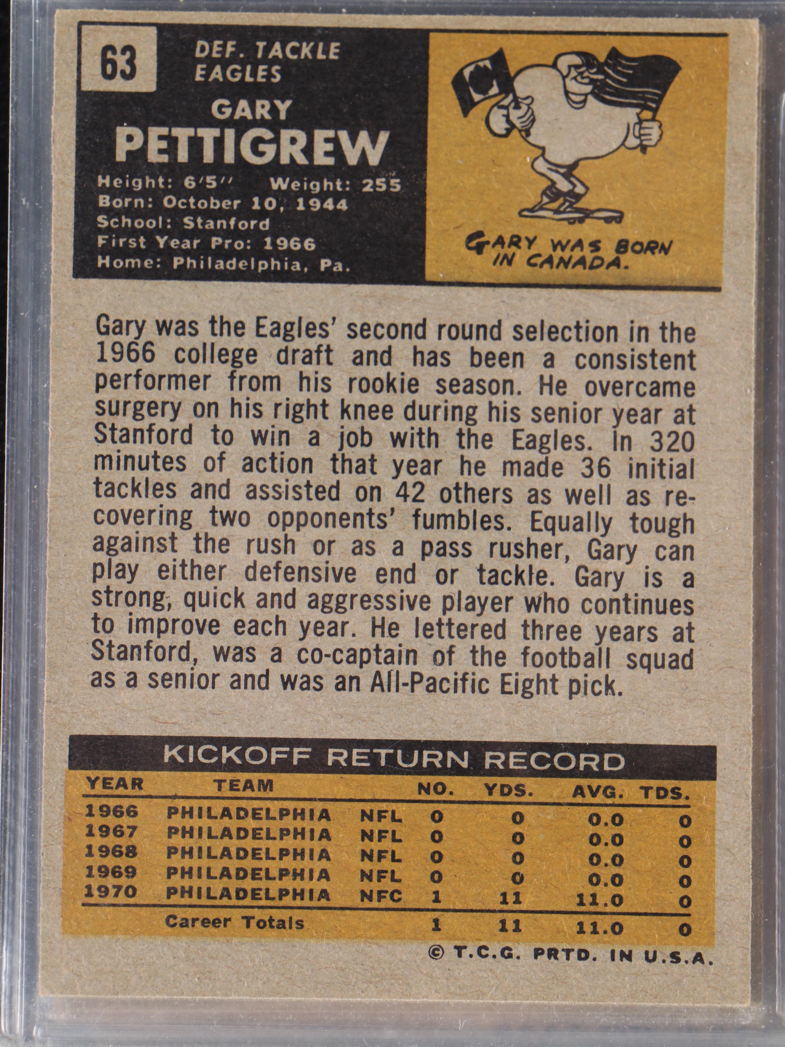 1971 Topps Football Card Complete Set with Terry Bradshaw Graded Rookie