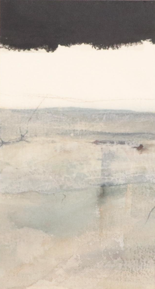 Atmospheric Landscape Ink and Watercolor Painting