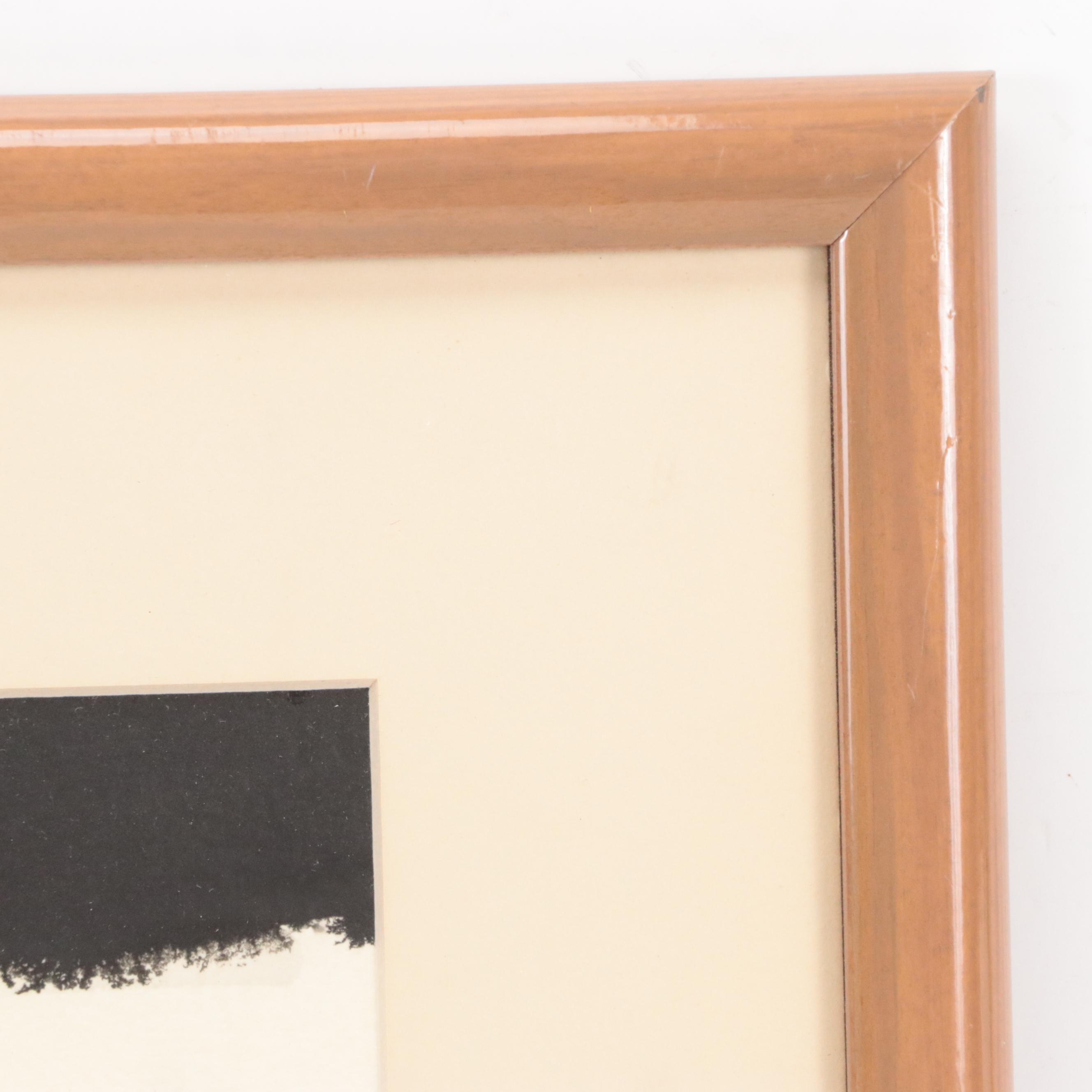 Atmospheric Landscape Ink and Watercolor Painting