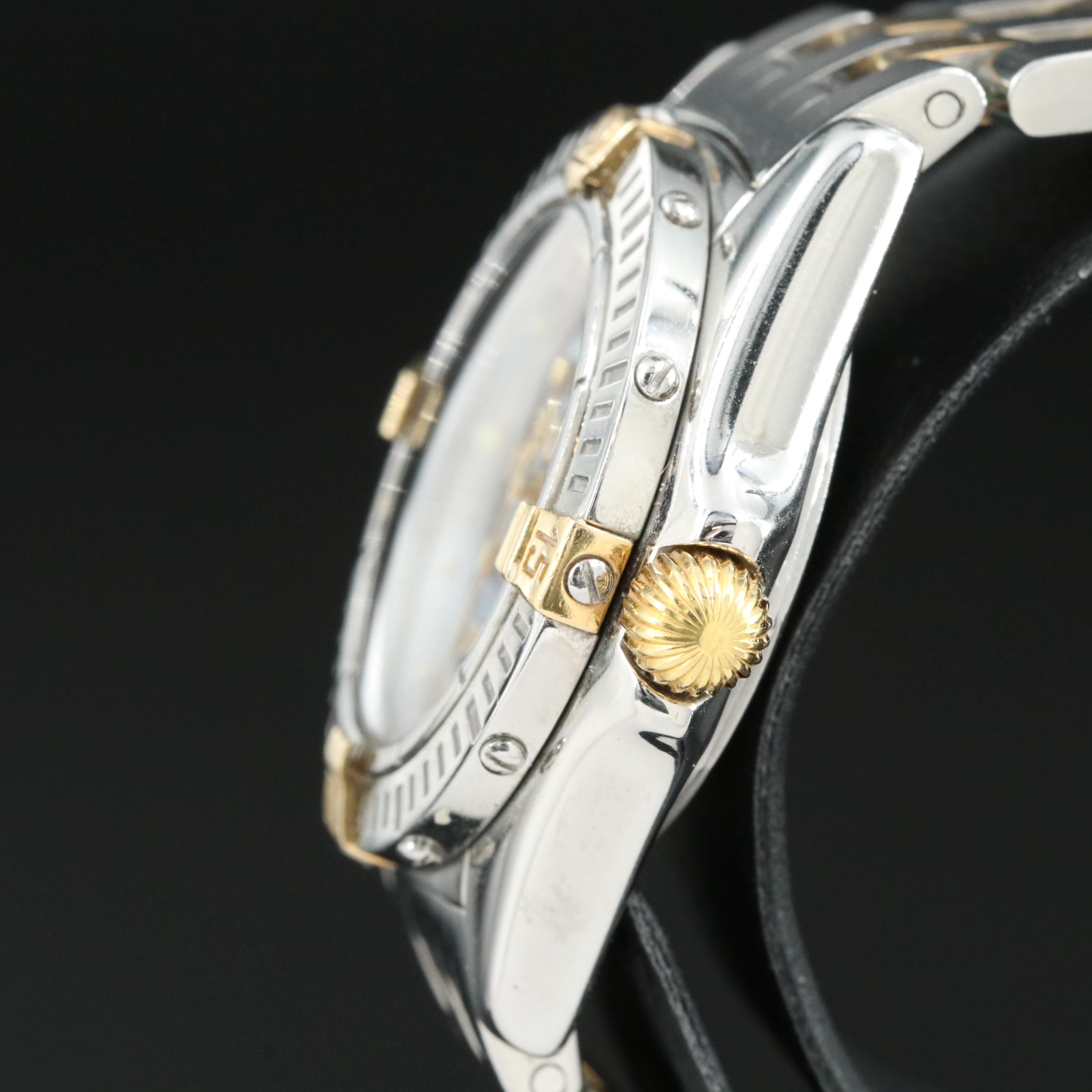 Breitling Callistino Blue Mother-of-Pearl Dial with Gold Indices Watch