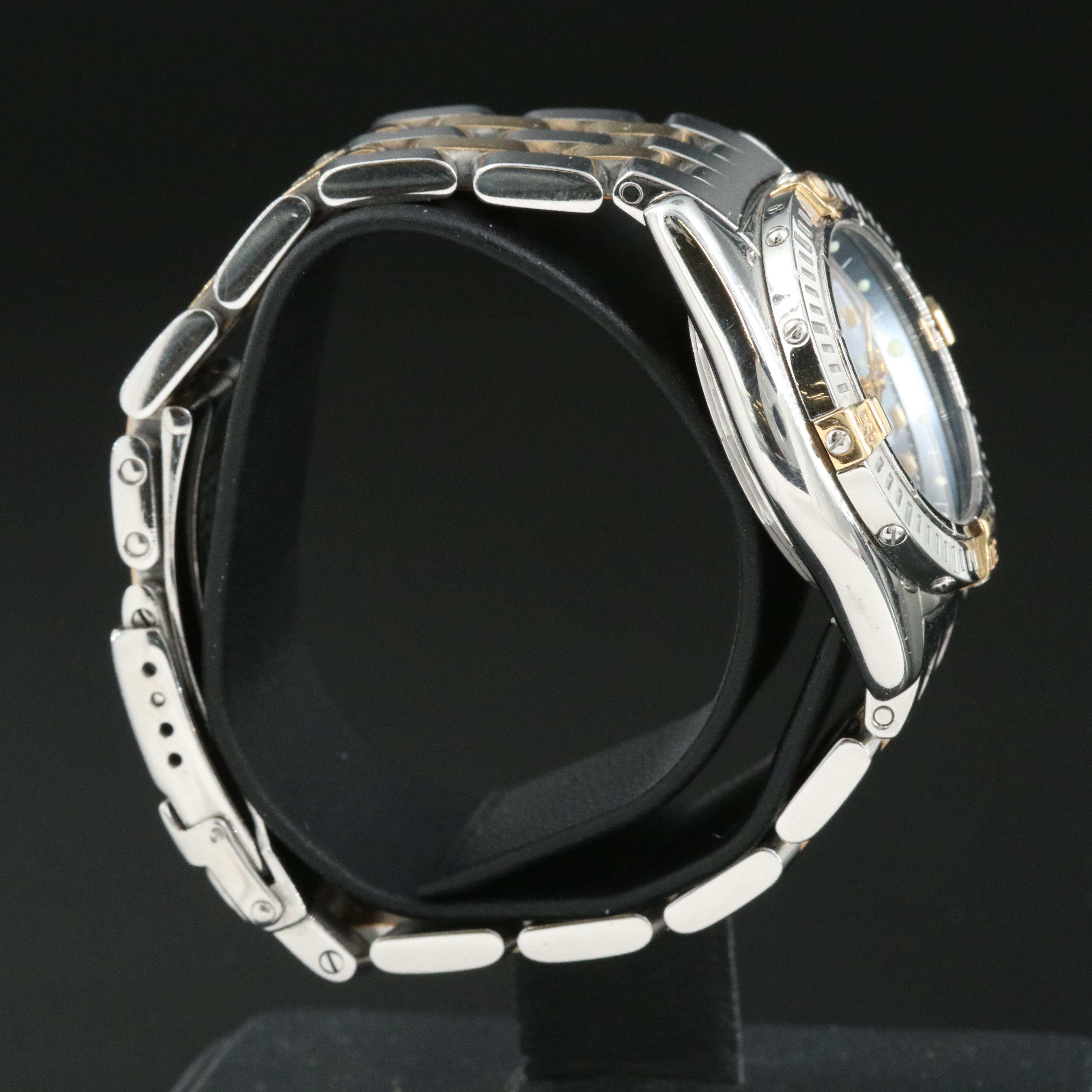 Breitling Callistino Blue Mother-of-Pearl Dial with Gold Indices Watch