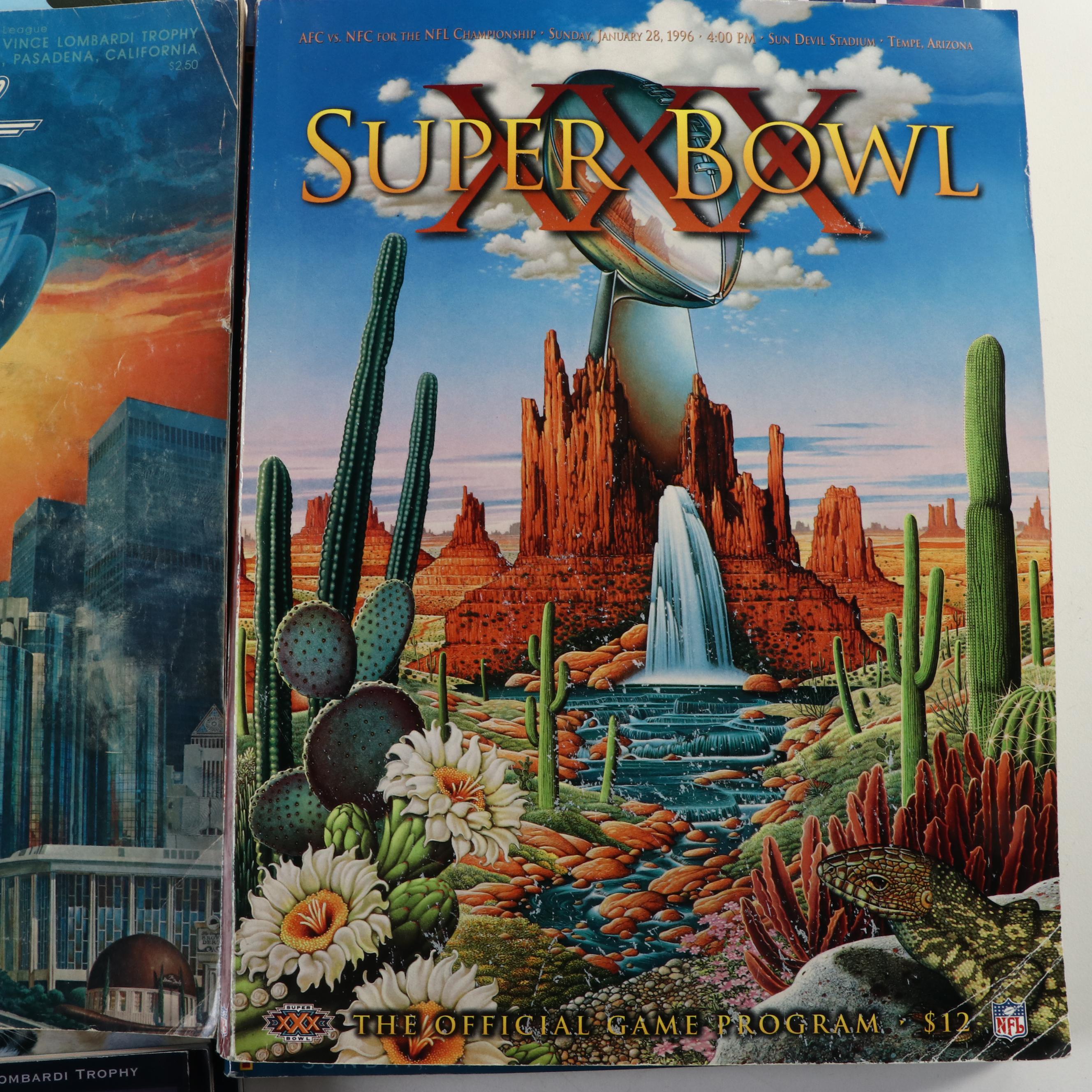 Vintage Super Bowl Programs Featuring San Francisco 49ers, Dallas Cowboys, More