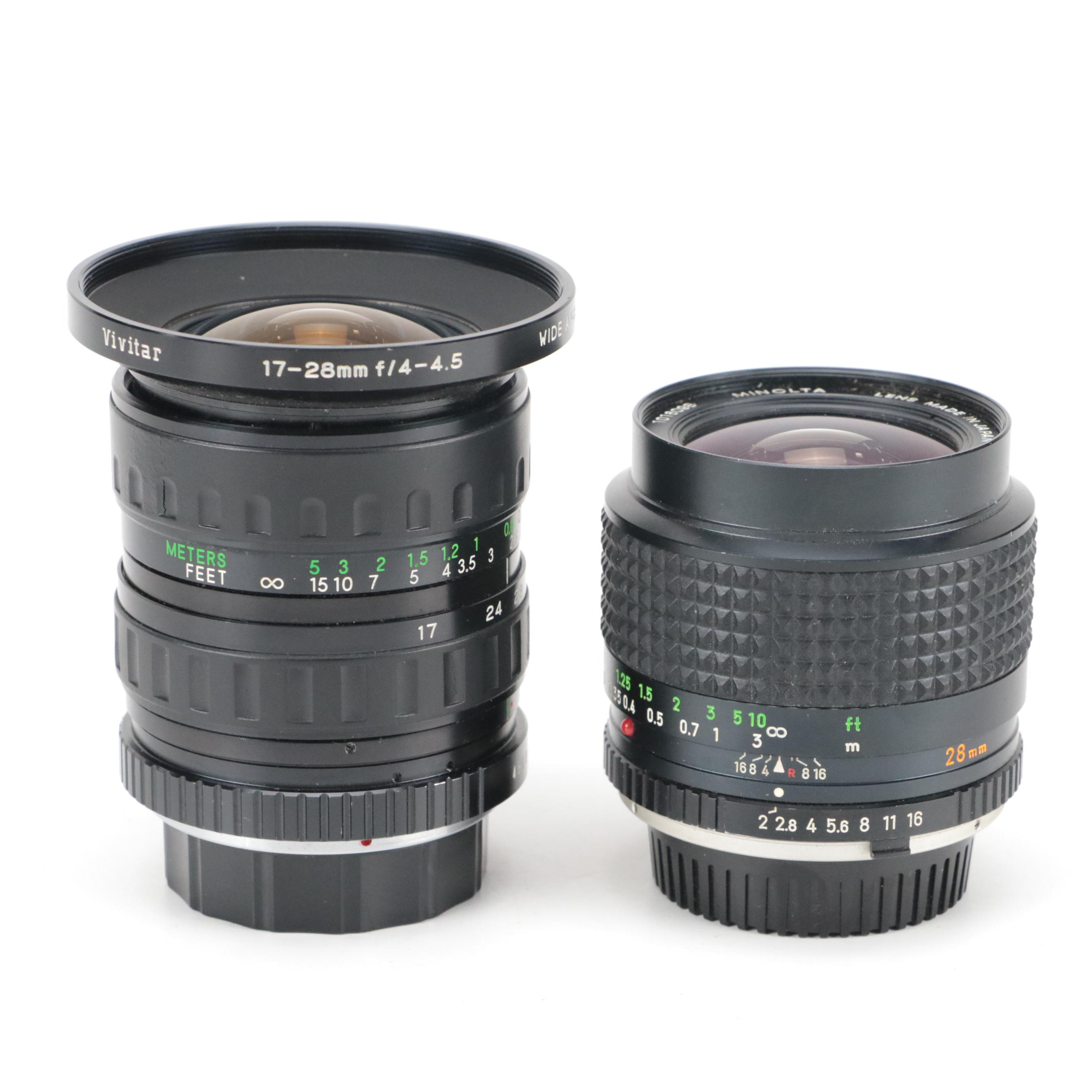 Minolta X-700 35mm Camera with Collection of Lenses, Cases and Accessories