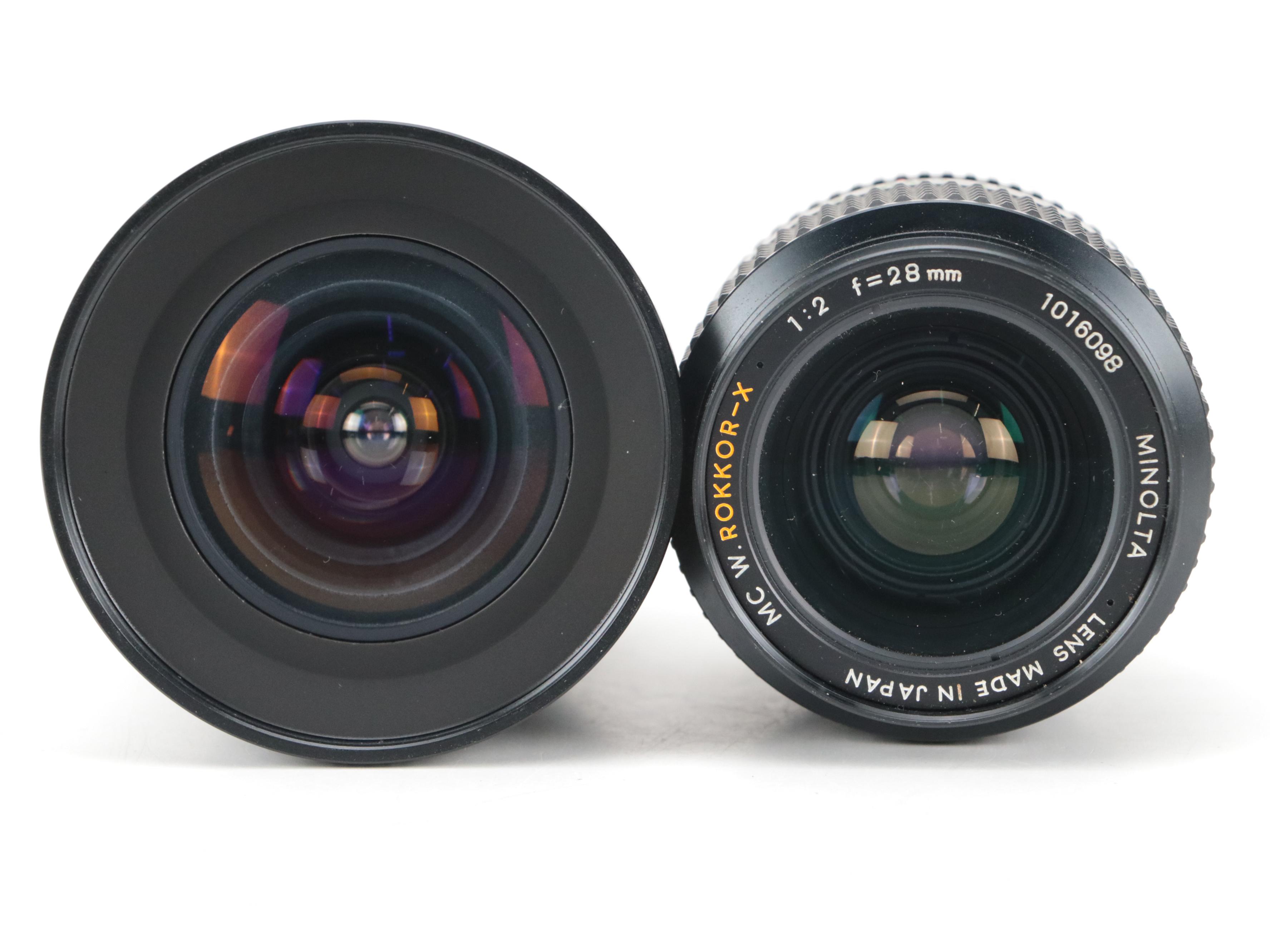 Minolta X-700 35mm Camera with Collection of Lenses, Cases and Accessories