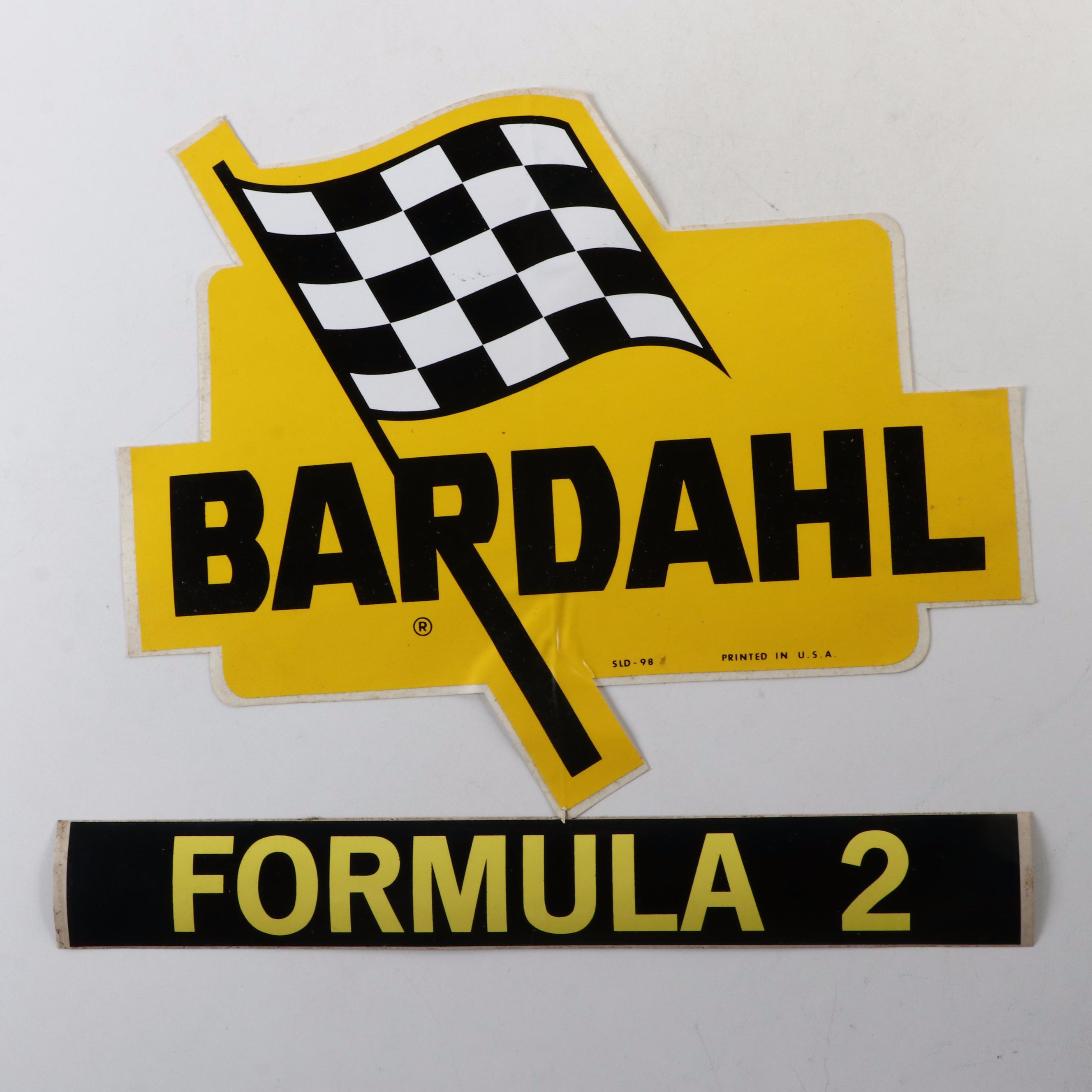 Bardahl Formula 2 Motor Oil Posters, Decals and Screwdrivers, Mid-20th Century