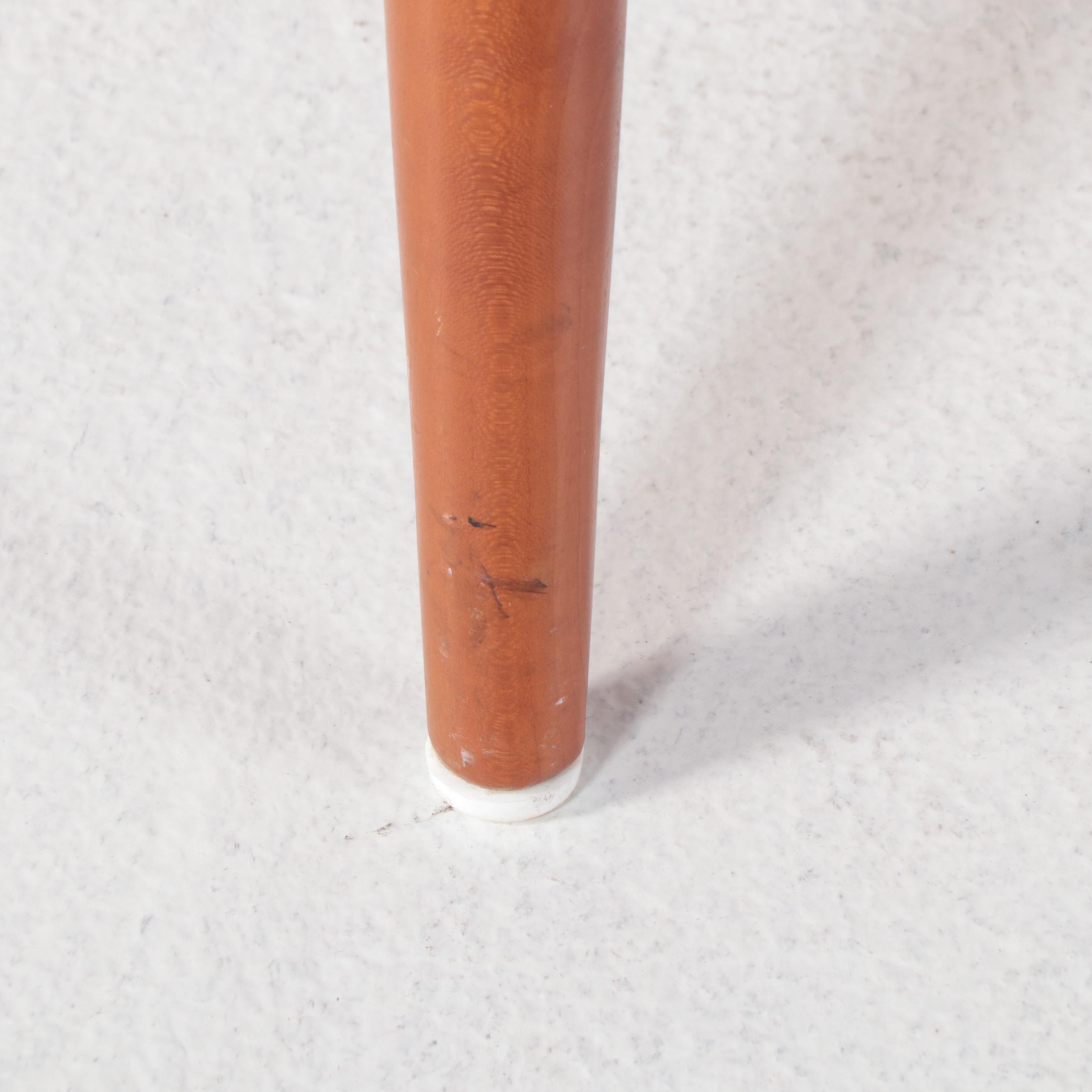 American Colonial Style Cherrywood Extension Dining Table and Six Chairs