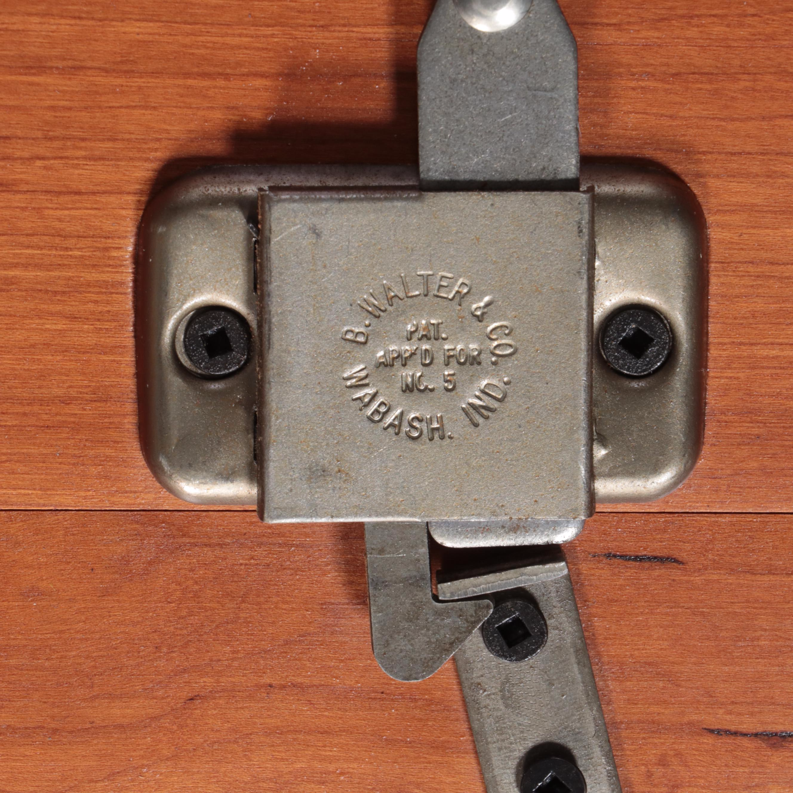 American Colonial Style Cherrywood Extension Dining Table and Six Chairs