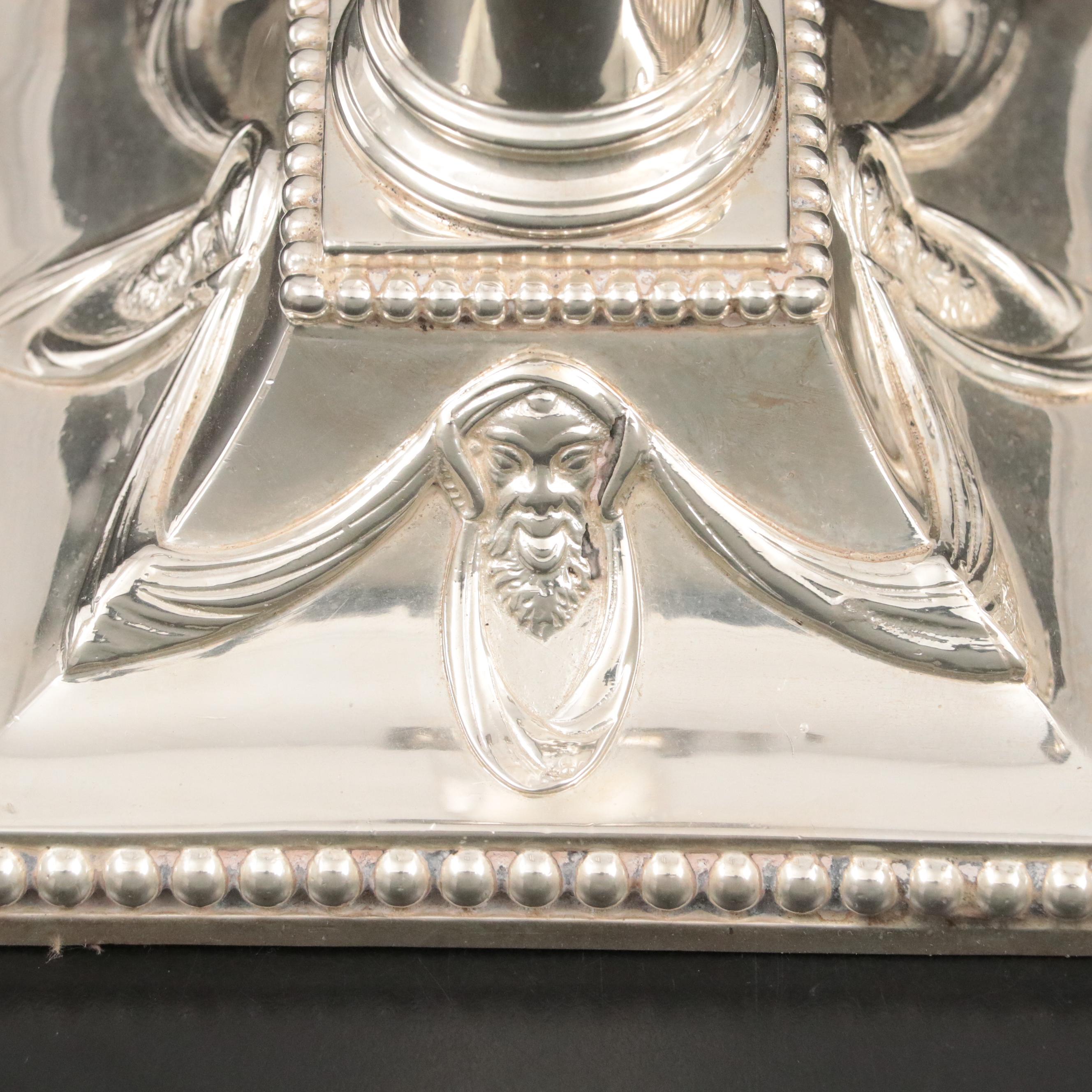 Shreve, Crump & Low Sterling Silver Corinthian Columnate Candlesticks