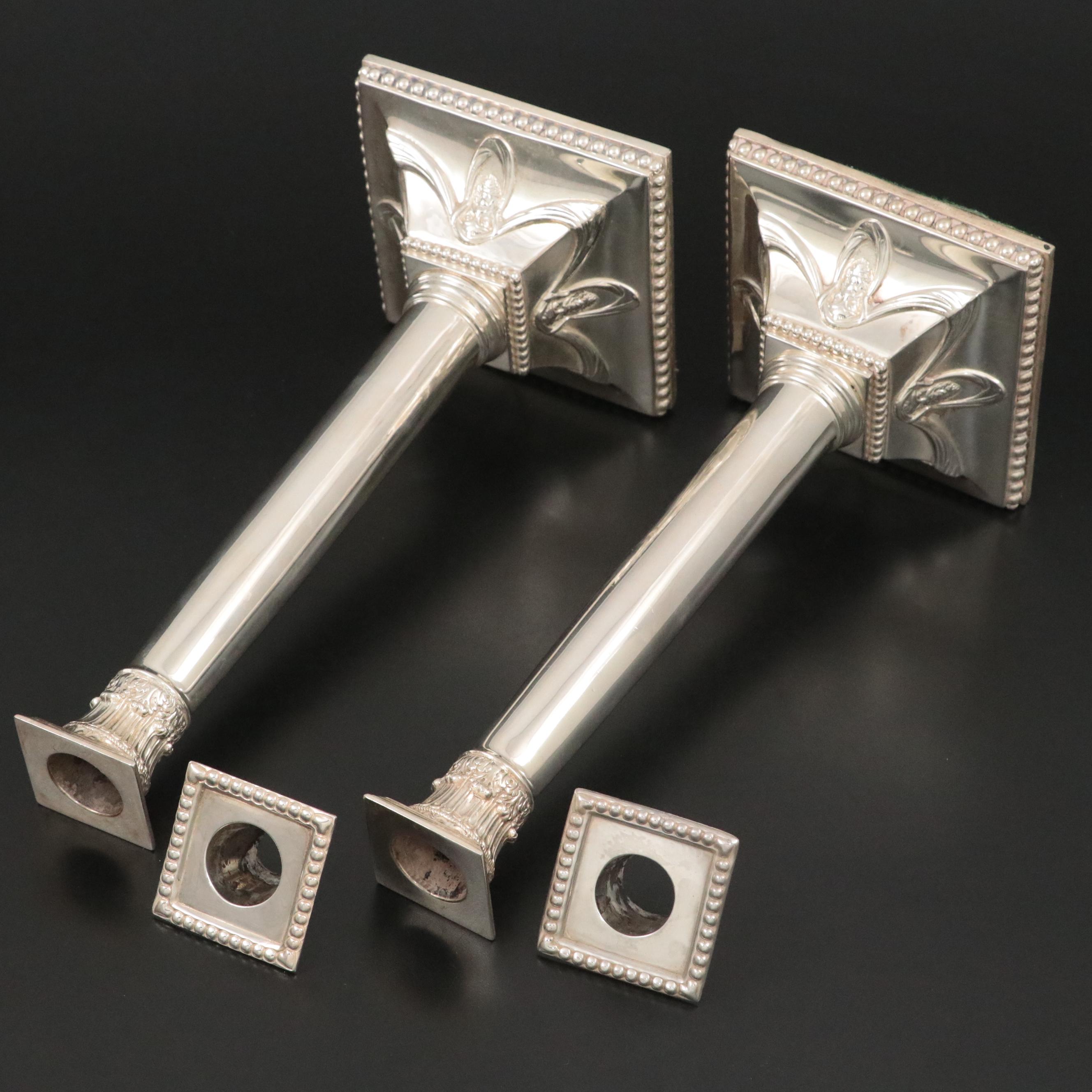 Shreve, Crump & Low Sterling Silver Corinthian Columnate Candlesticks