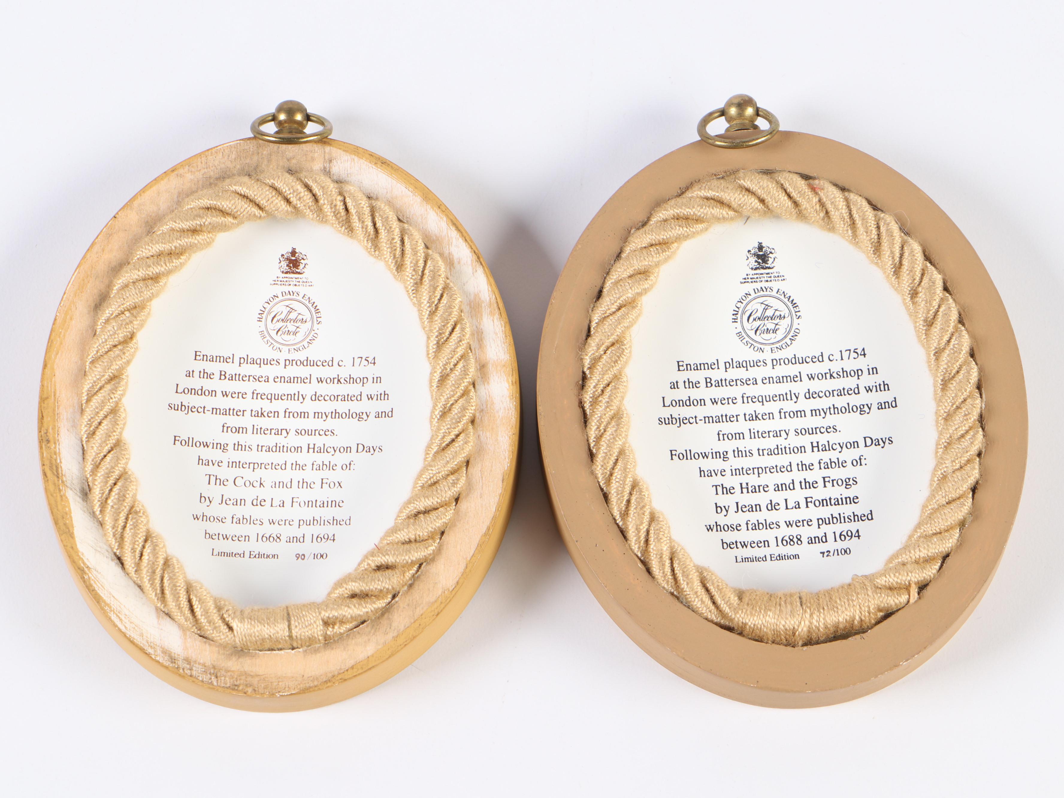 Halcyon Days Limited Edition Porcelain Plaques