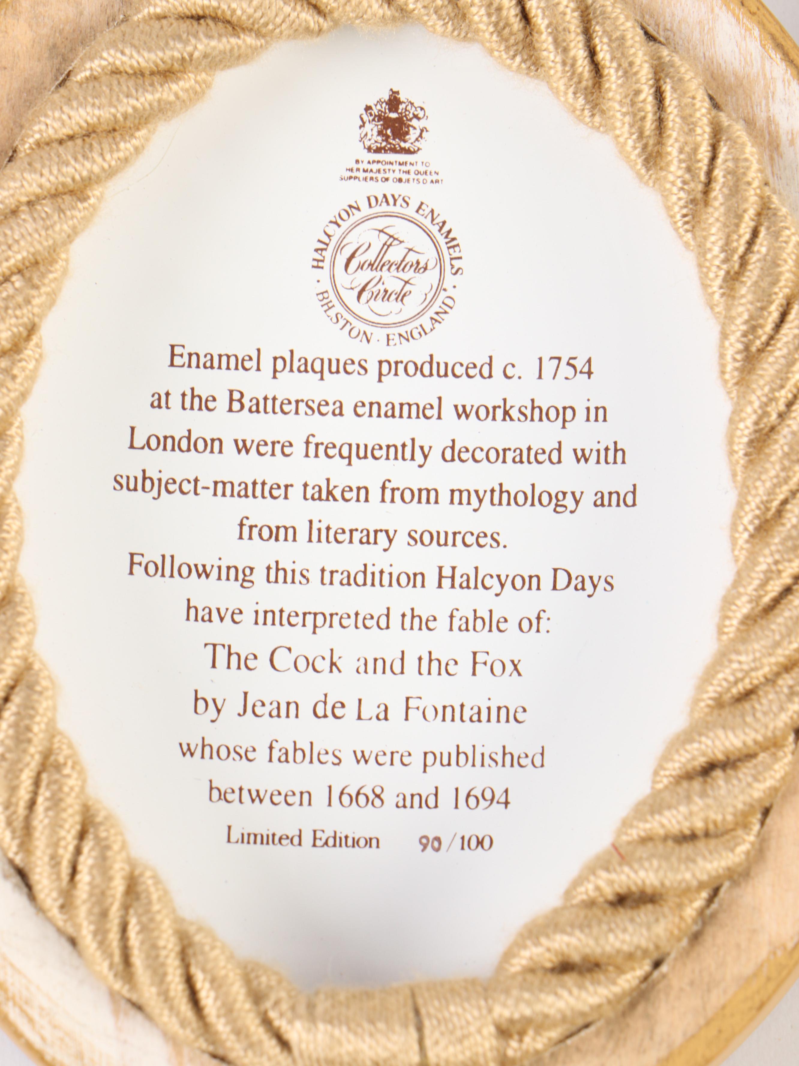 Halcyon Days Limited Edition Porcelain Plaques