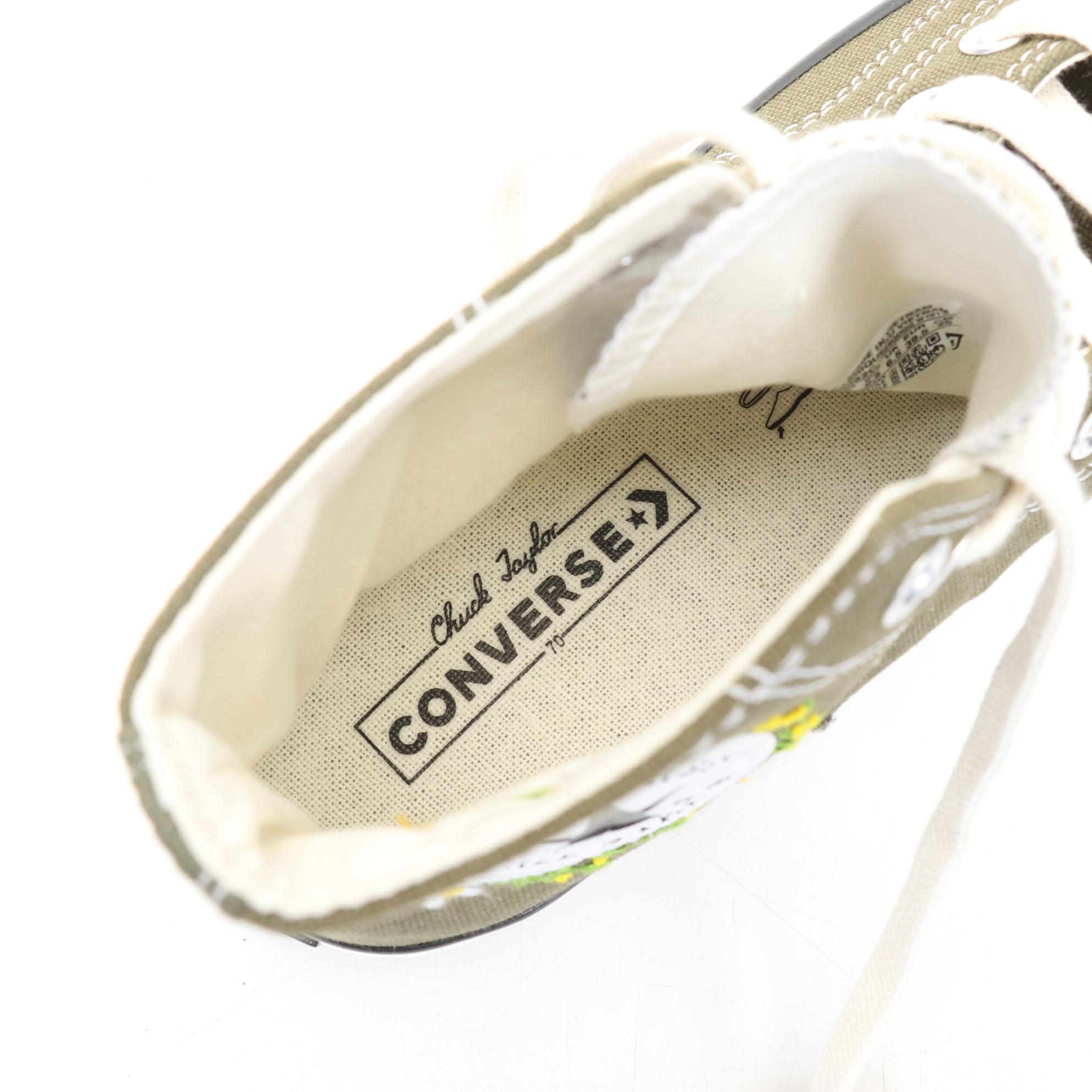 Chuck Taylor Converse Embroidery Embellished High Top Sneakers, 1970s