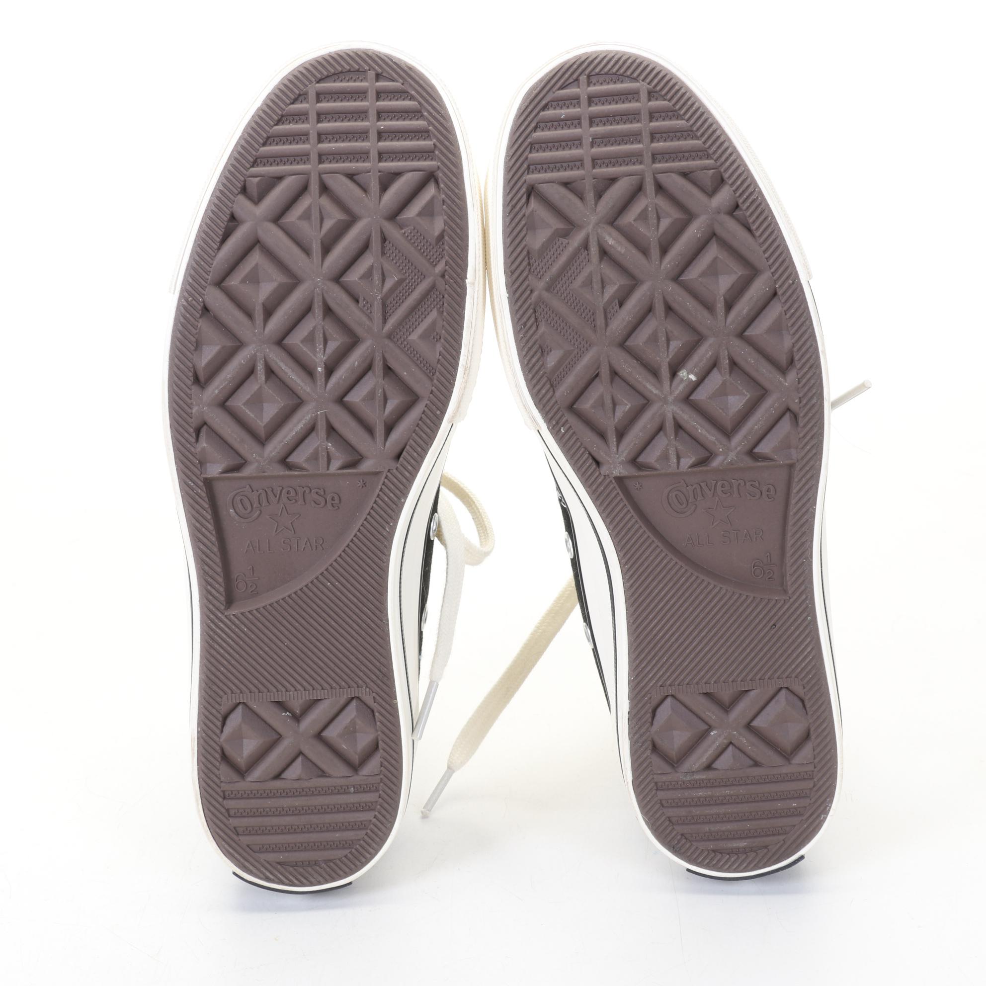 Chuck Taylor Converse Embroidery Embellished High Top Sneakers, 1970s