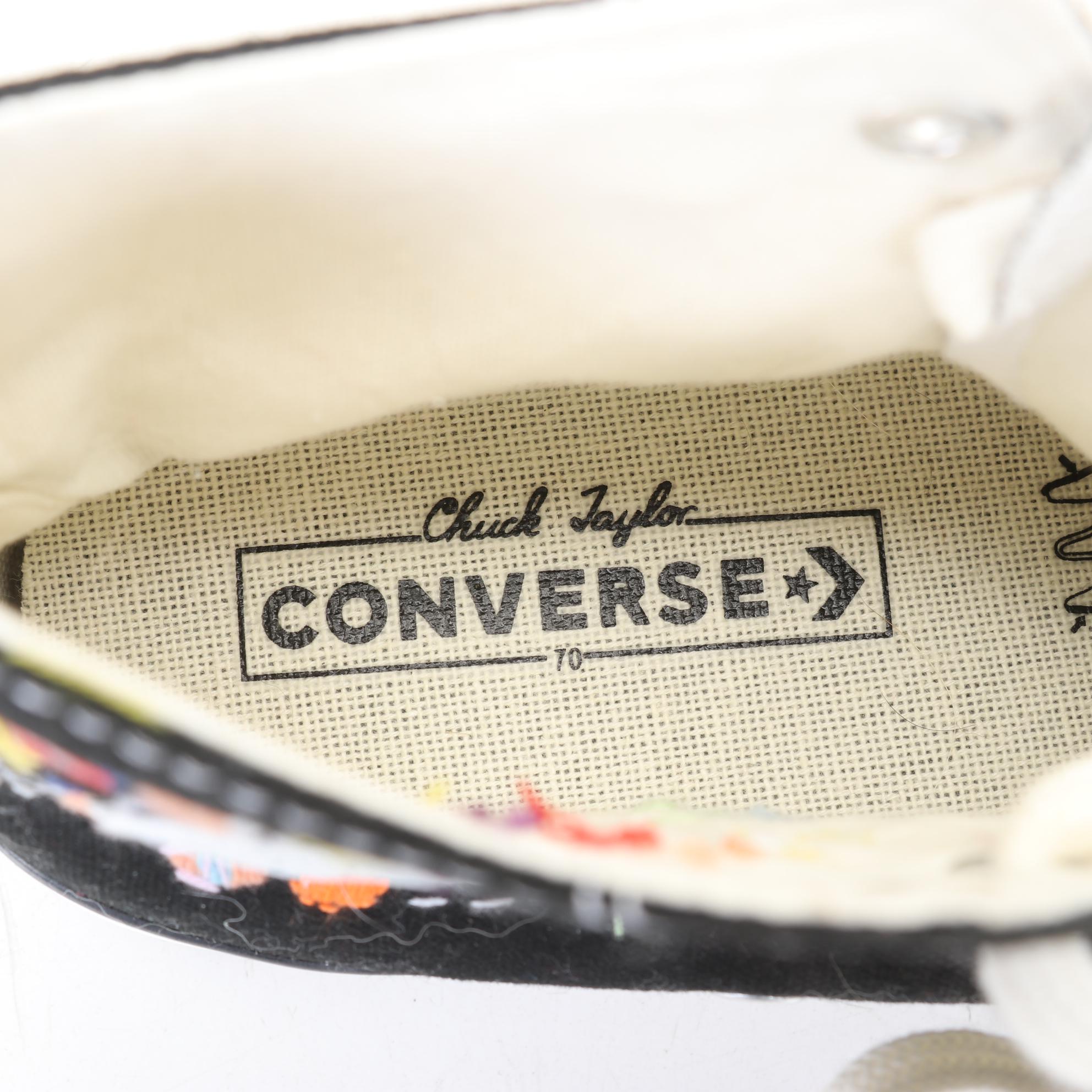 Chuck Taylor Converse Embroidery Embellished High Top Sneakers, 1970s