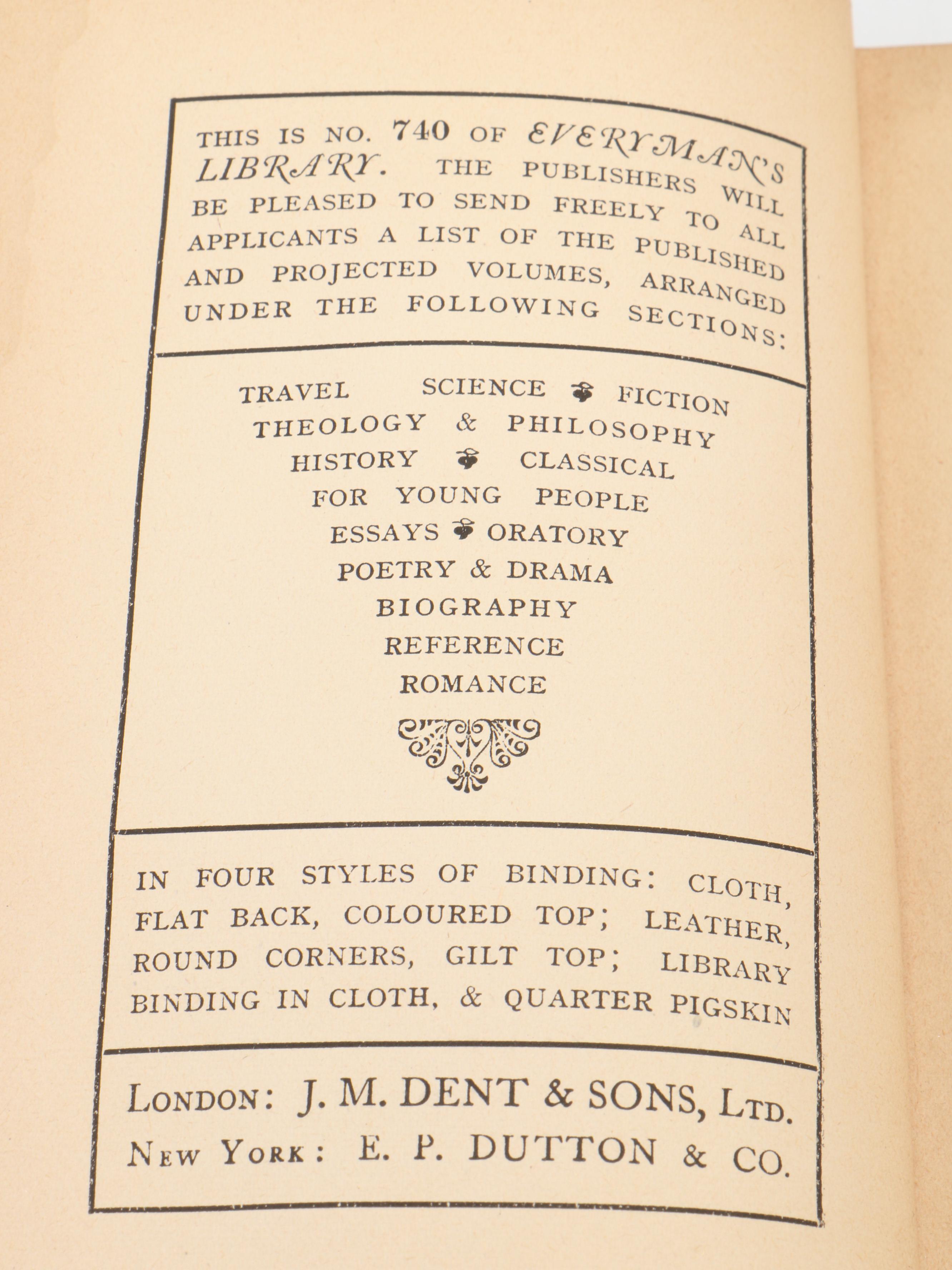 Everyman's Library "Doctor Thorne" by Anthony Trollope and More Classics