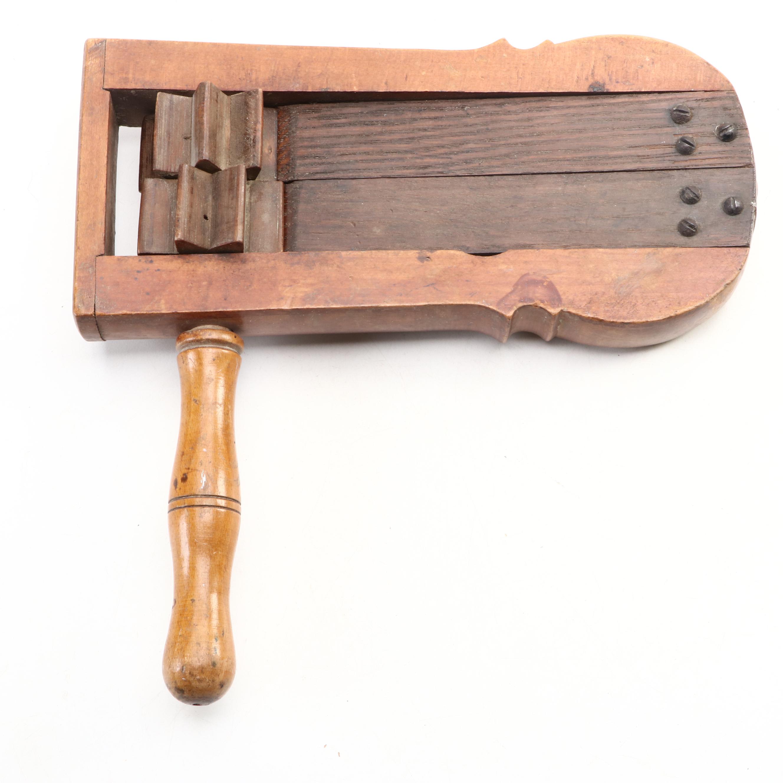 Handmade Wood and Metal Thumb Piano with Finished Wood Noisemaker