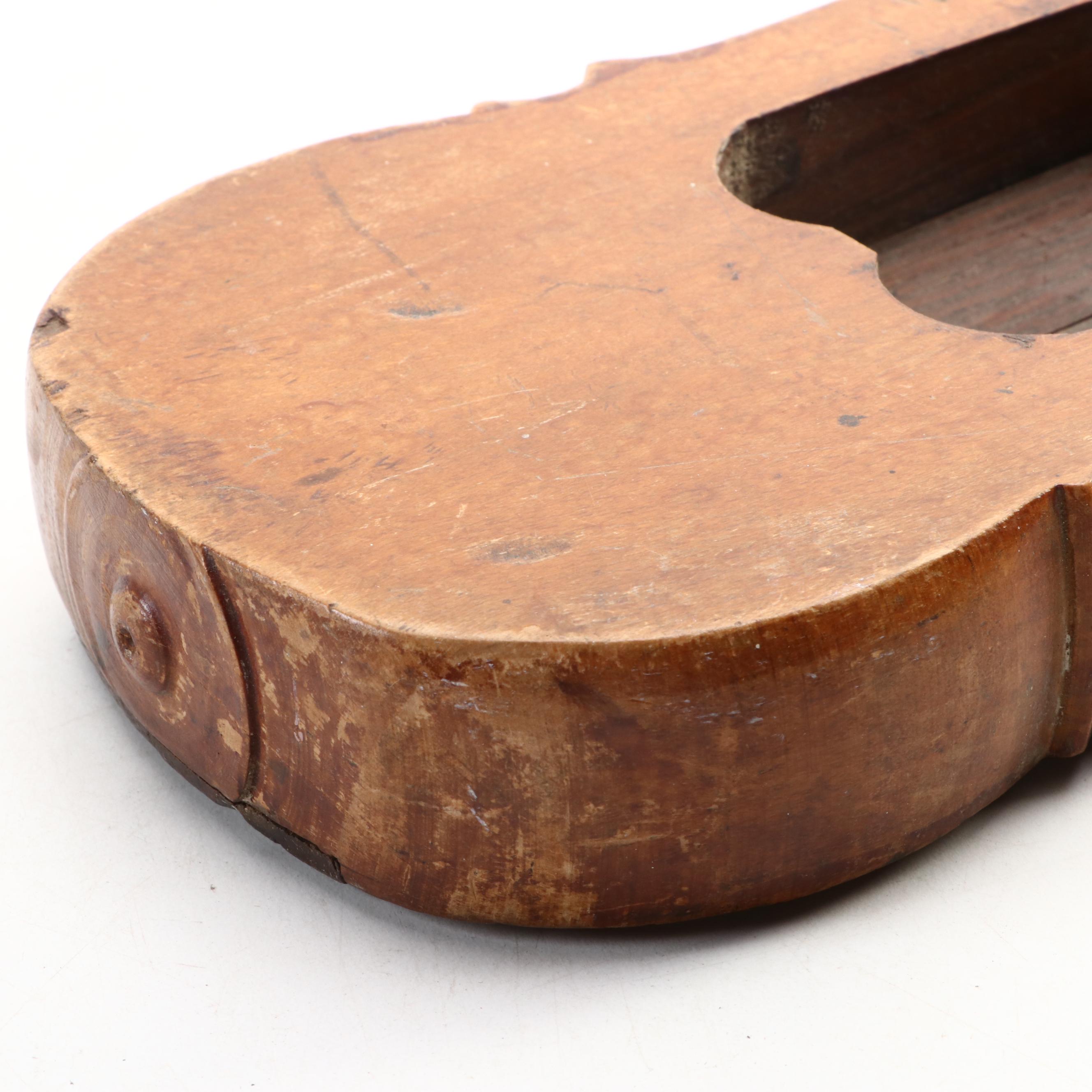 Handmade Wood and Metal Thumb Piano with Finished Wood Noisemaker