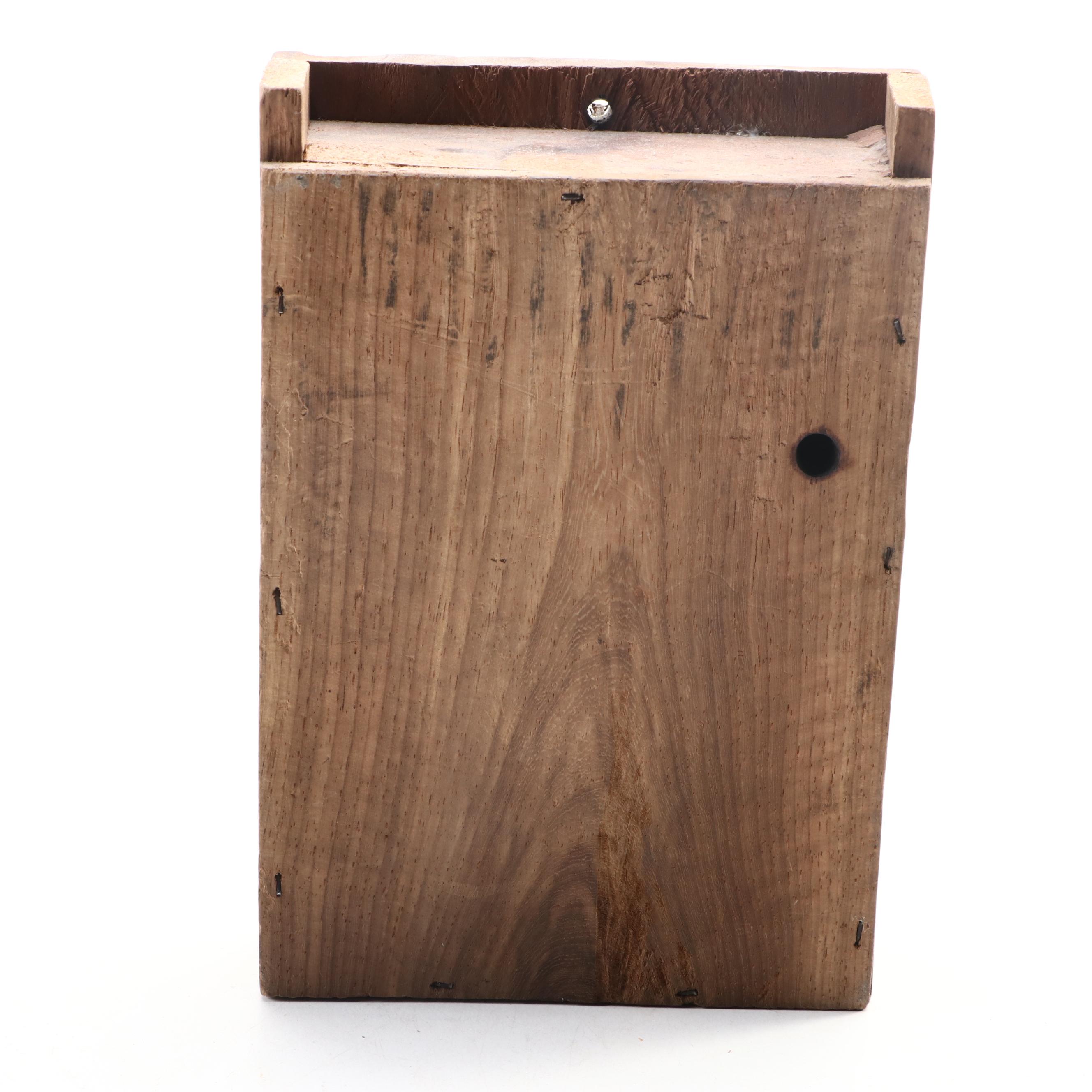 Handmade Wood and Metal Thumb Piano with Finished Wood Noisemaker