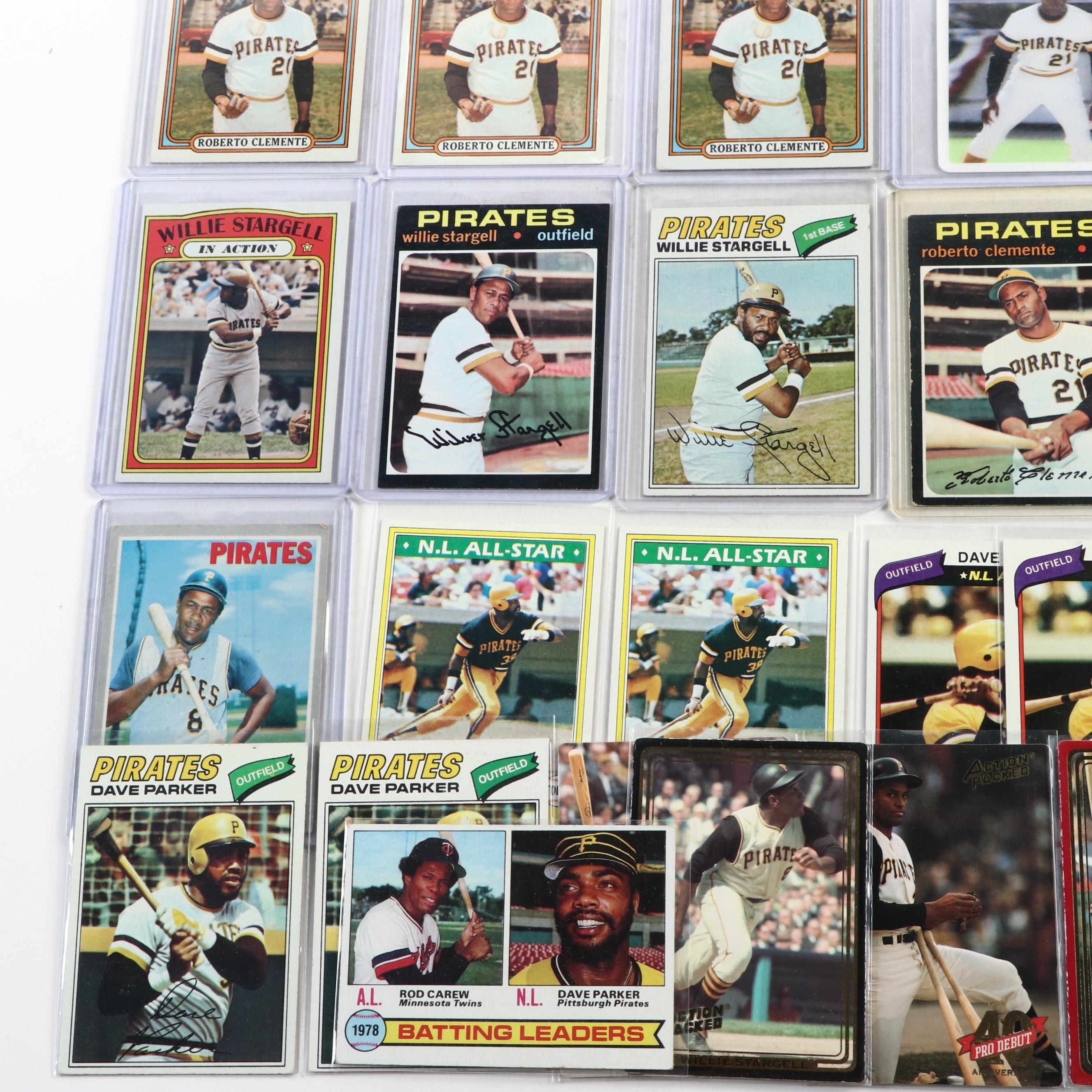 Topps with More Baseball Cards Featuring Roberto Clemente, Dave Parker, and More