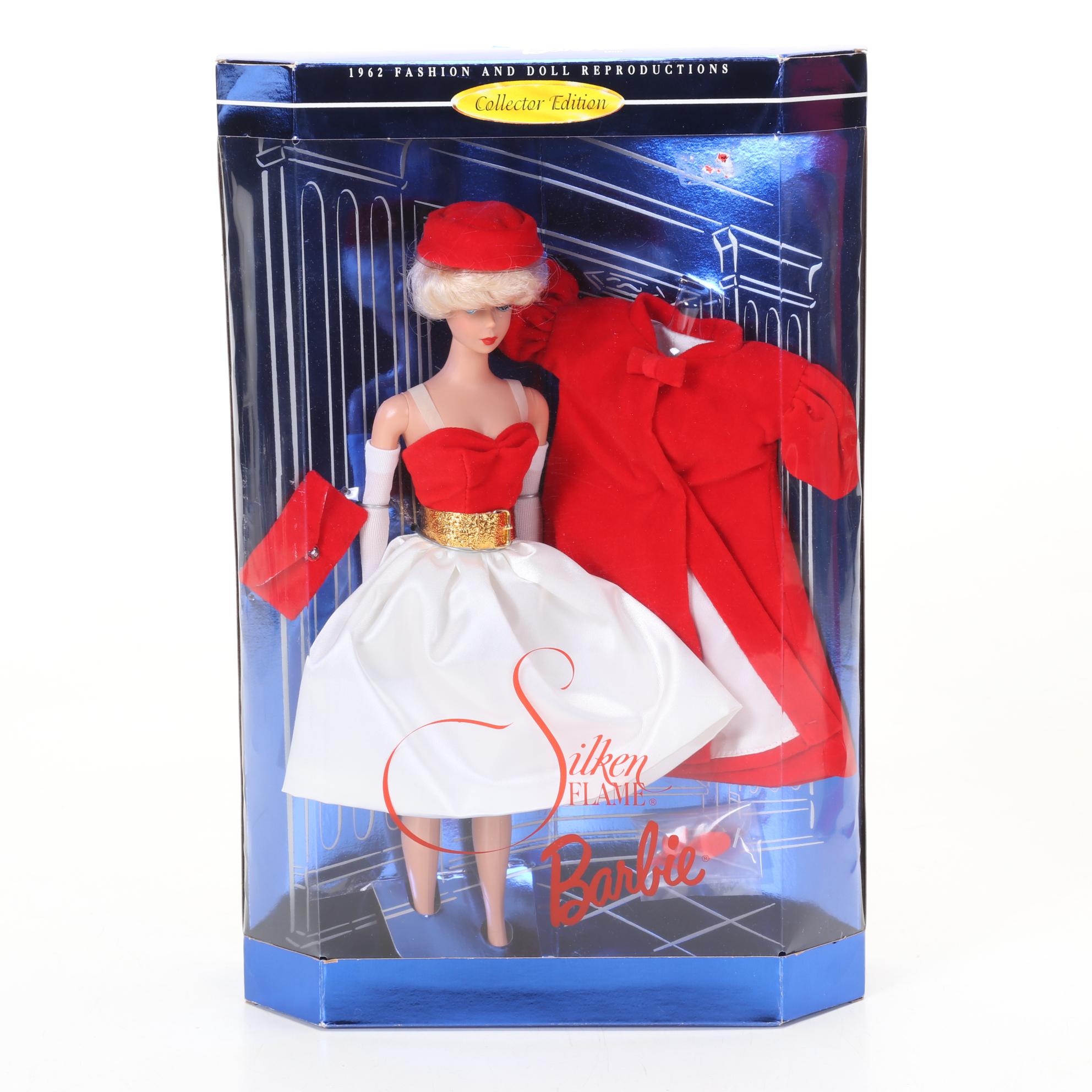 Reproduction Collector's Editions Barbies in Boxes With Accessories, 1990s