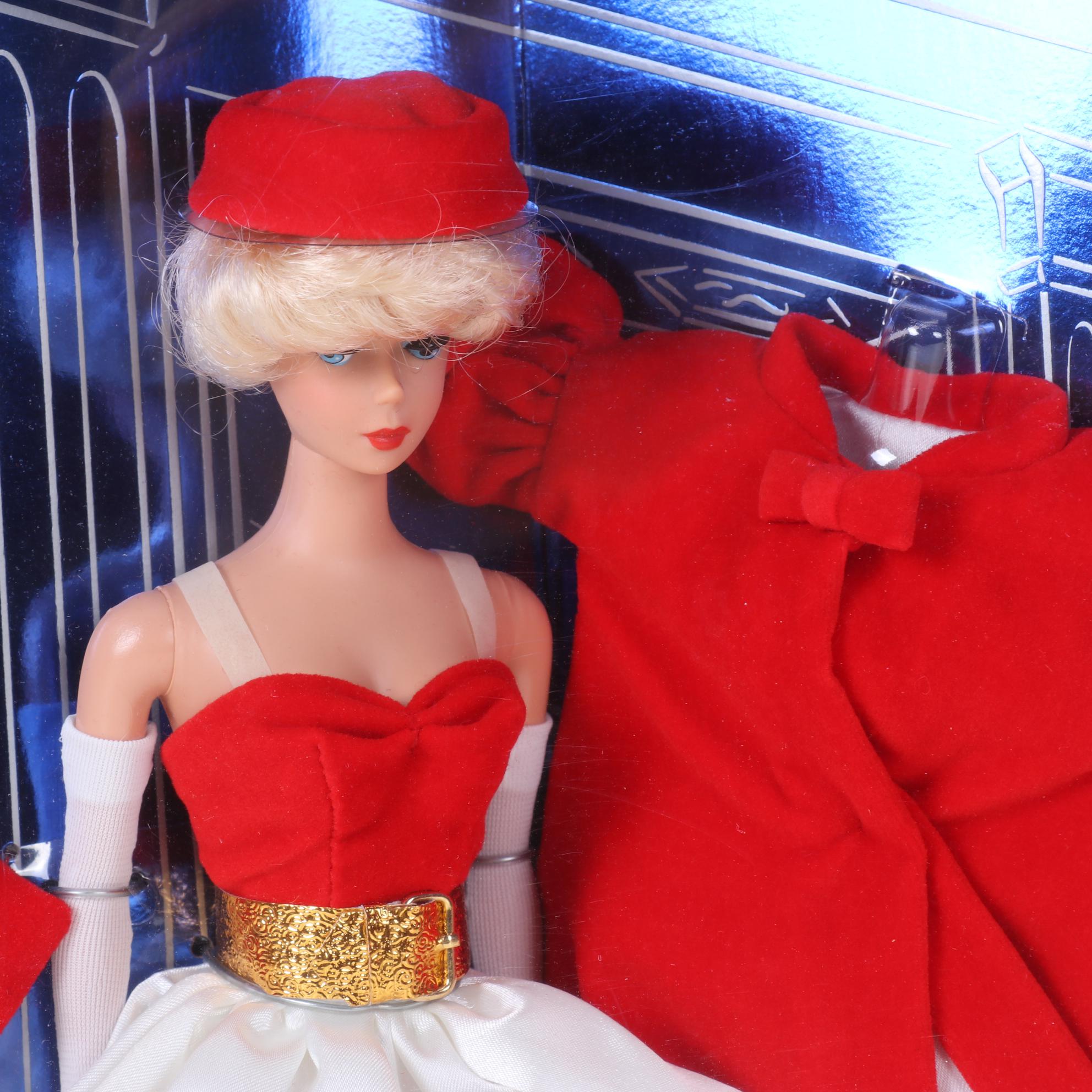 Reproduction Collector's Editions Barbies in Boxes With Accessories, 1990s