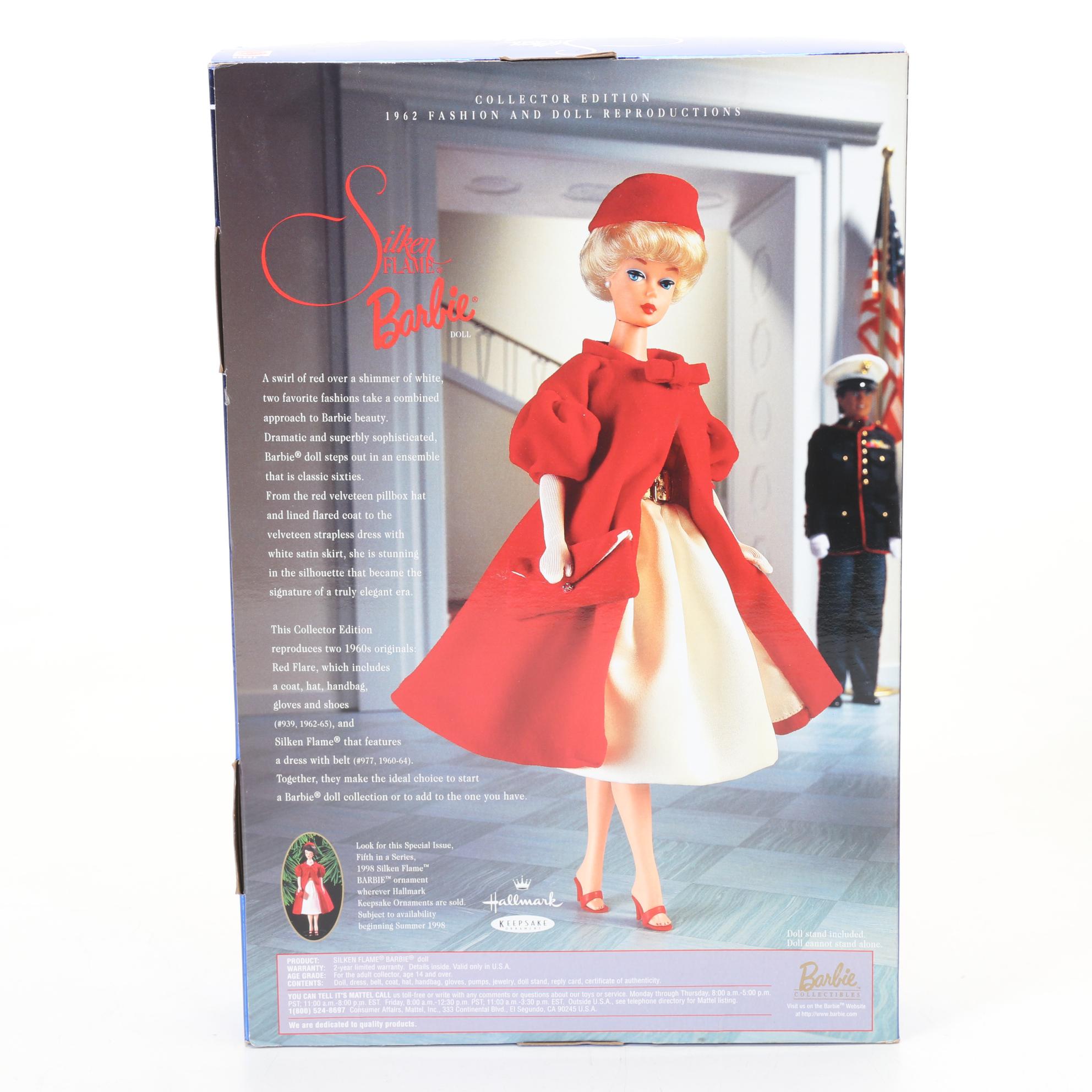 Reproduction Collector's Editions Barbies in Boxes With Accessories, 1990s