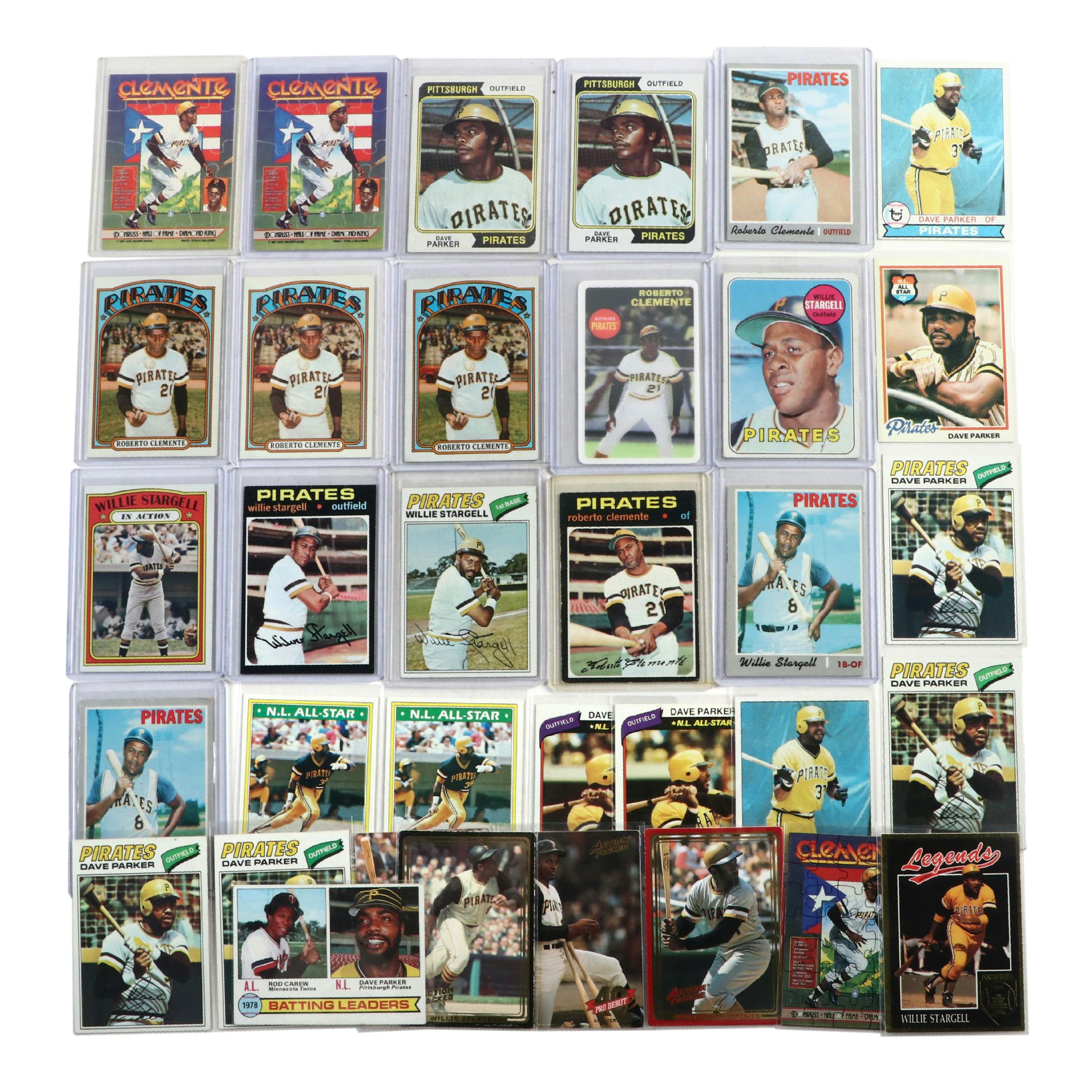Topps with More Baseball Cards Featuring Roberto Clemente, Dave Parker, and More