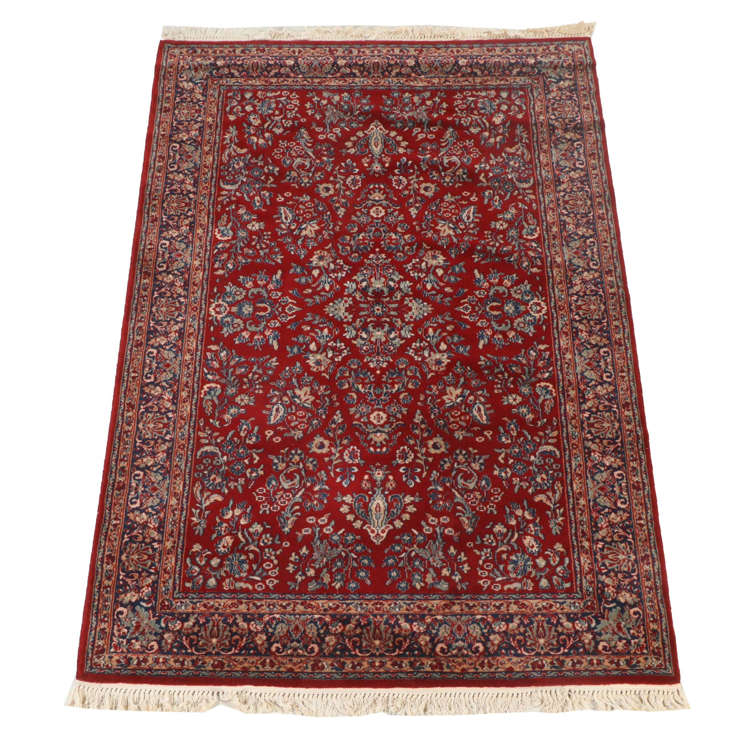 5'5 x 8'9 Machine Made Karastan Kara Mar Red Sarouk Area Rug EBTH