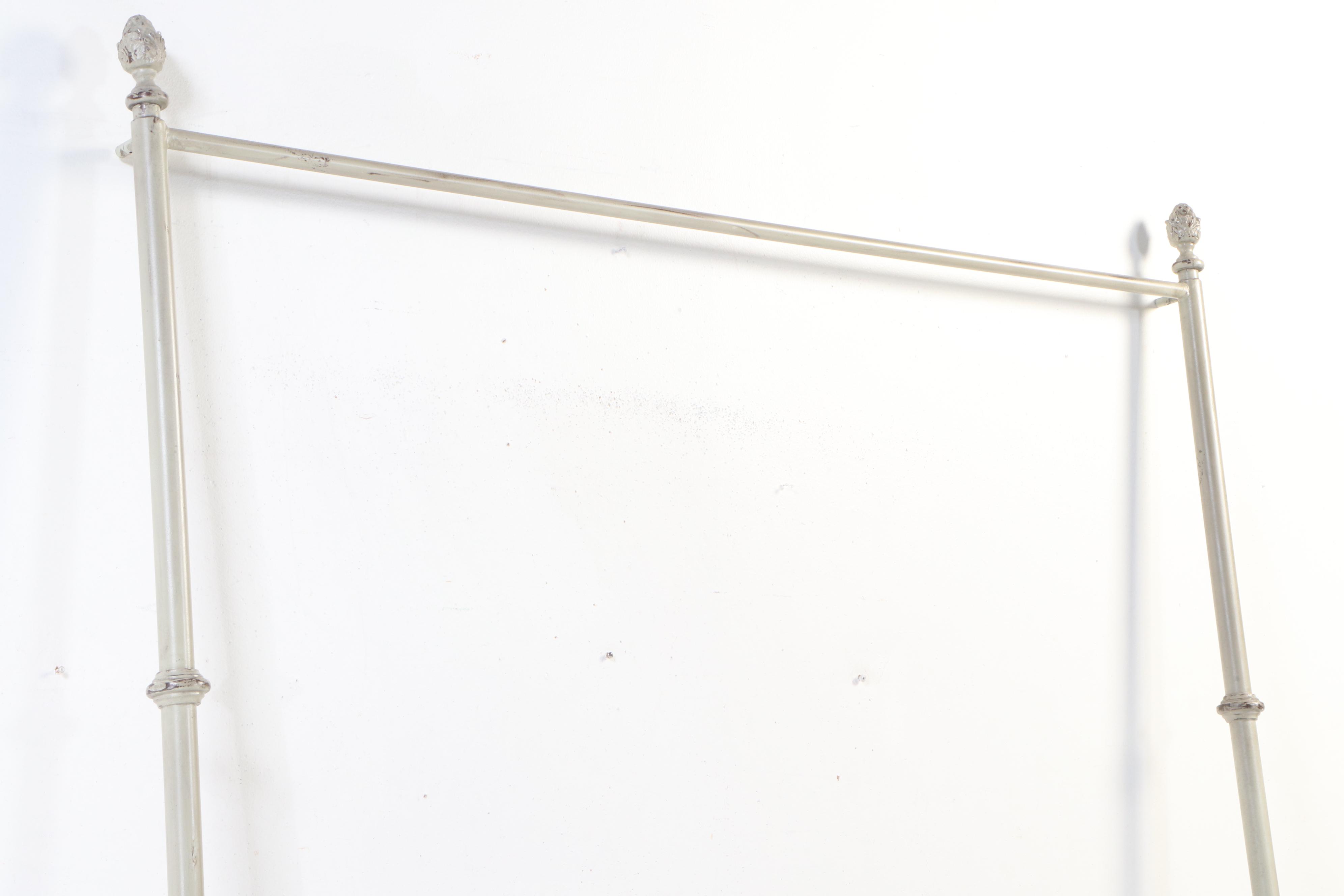 Painted Metal King Tester Bed Frame EBTH