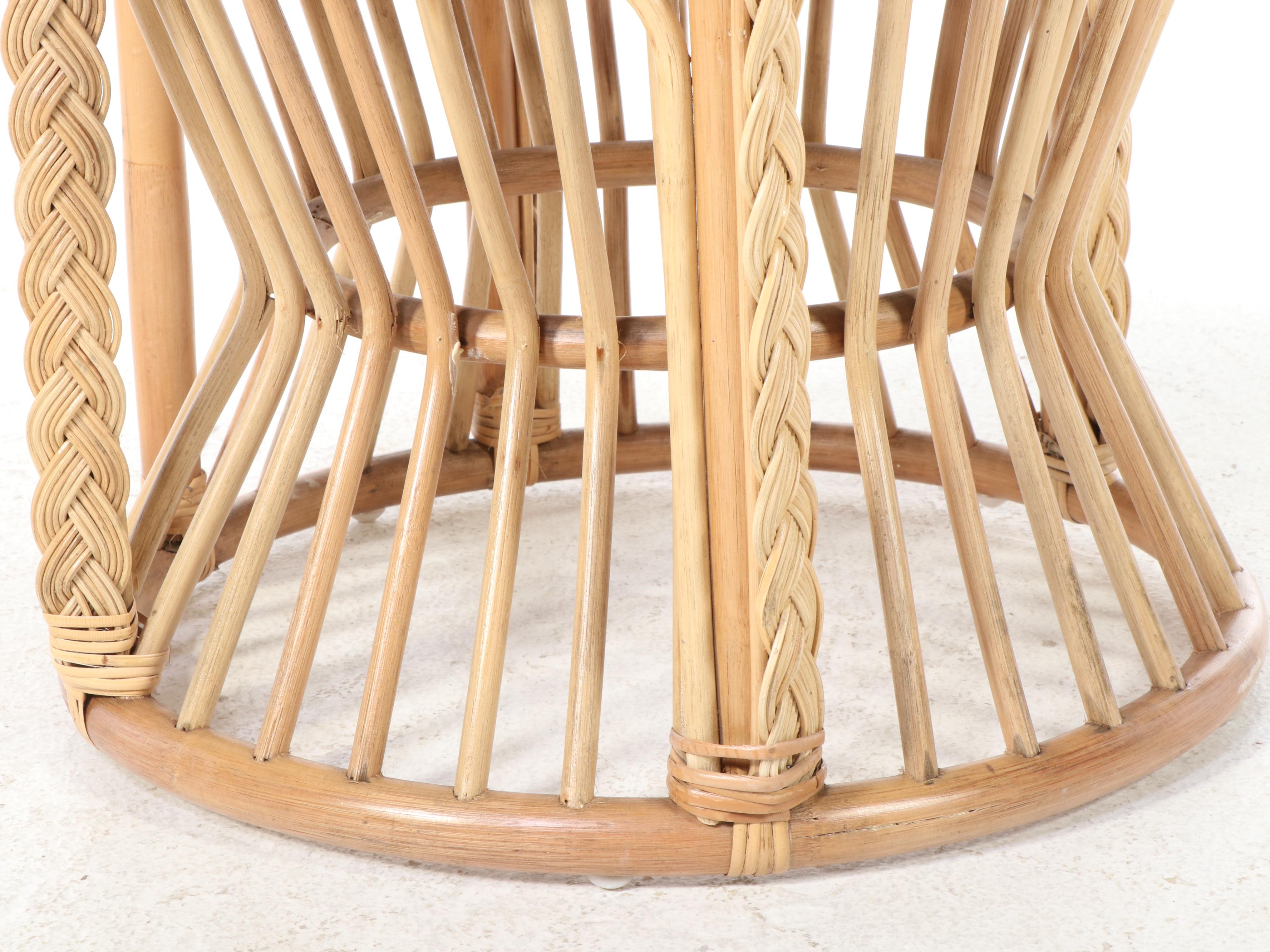 Blue Ocean Traders "Cabana" Rattan and Wicker Peacock Chair