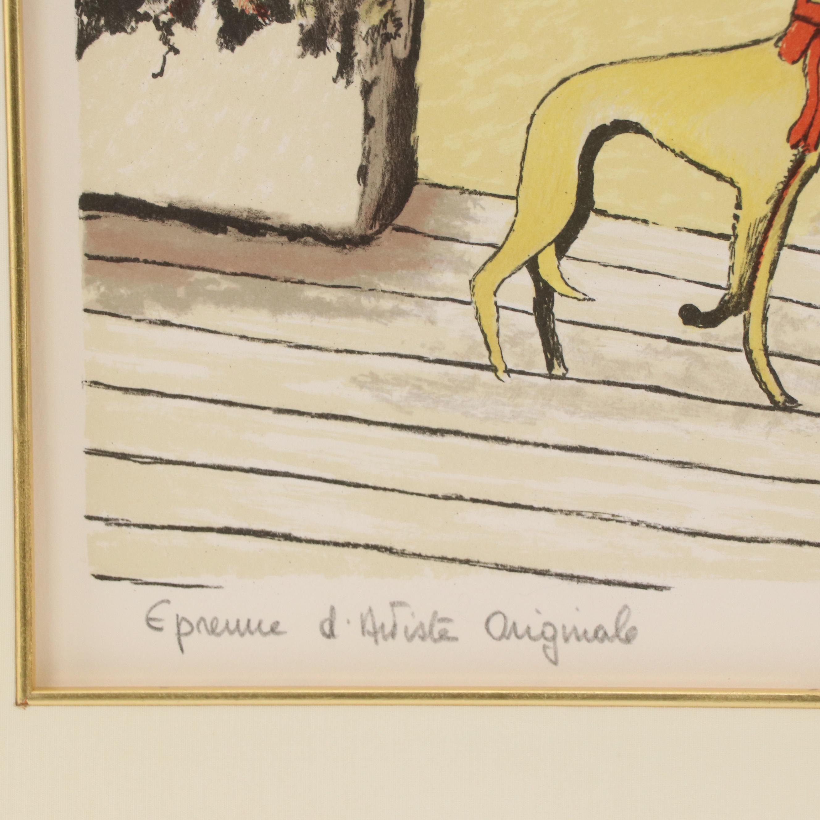 Ramon Dilley Artist's Proof Lithograph of a Beach Scene