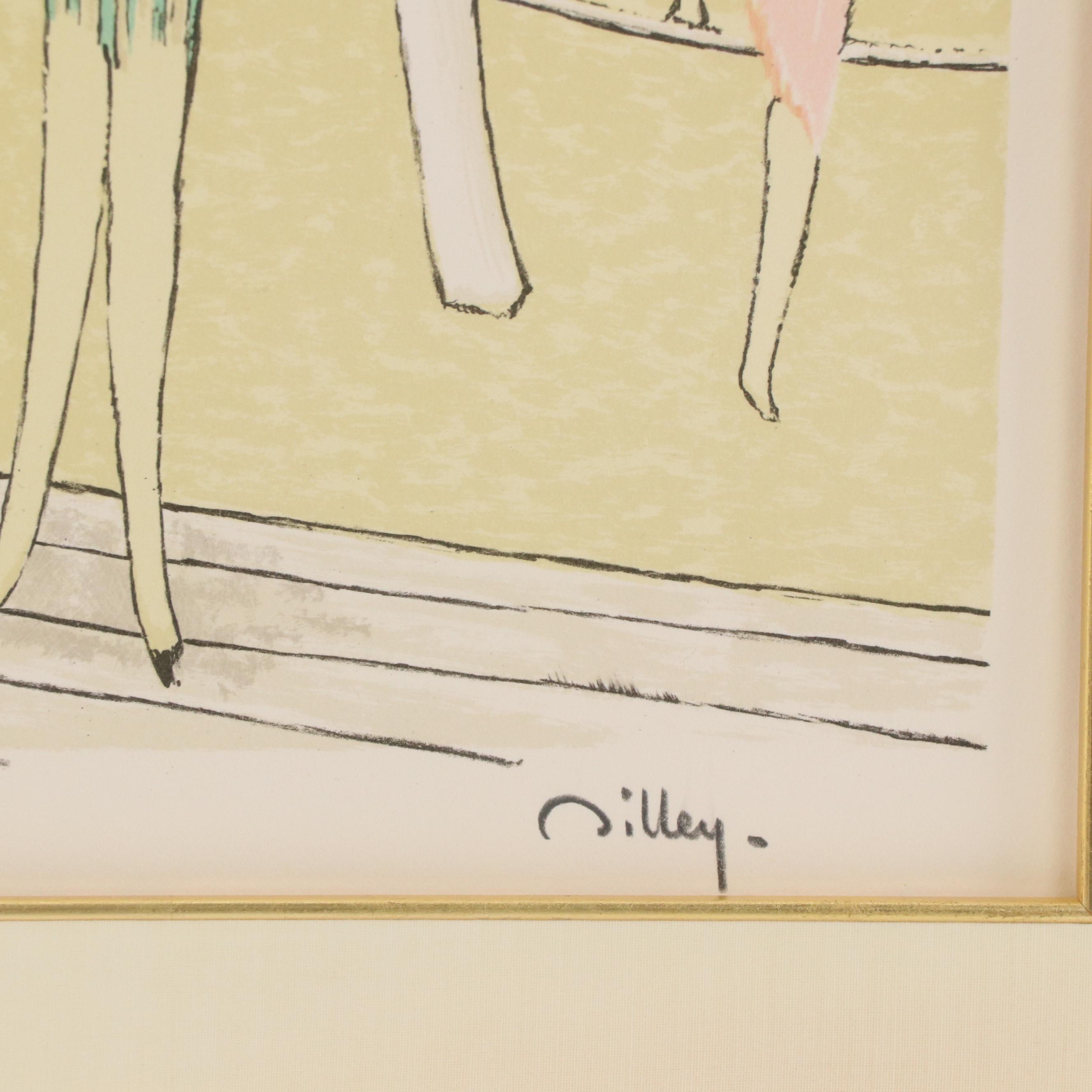 Ramon Dilley Artist's Proof Lithograph of a Beach Scene