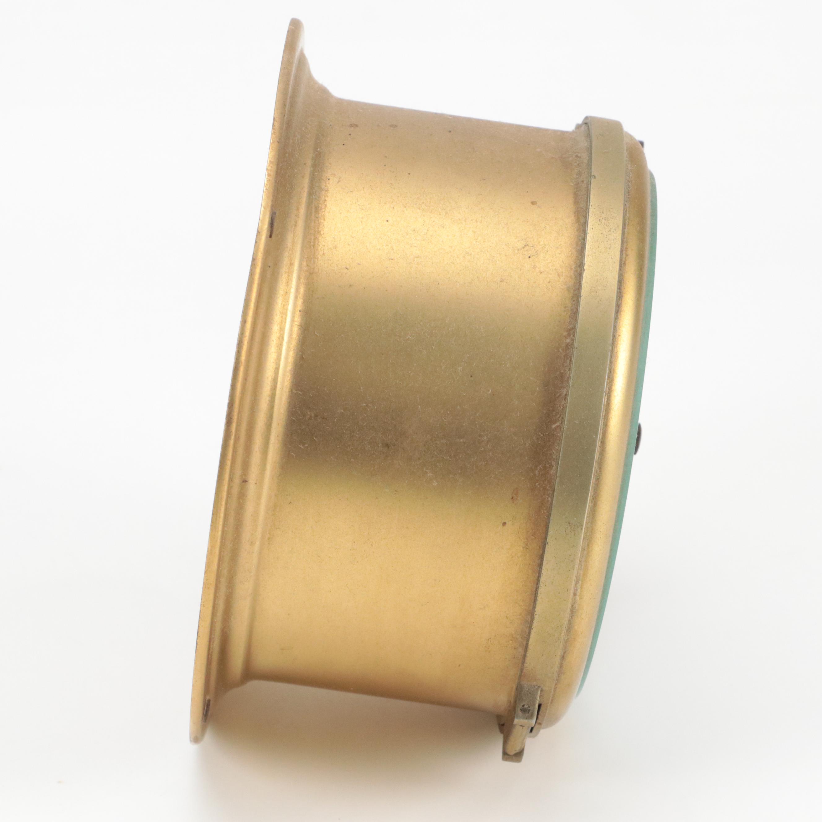 Schatz Brass Wall Mount Combination Thermometer-Barometer