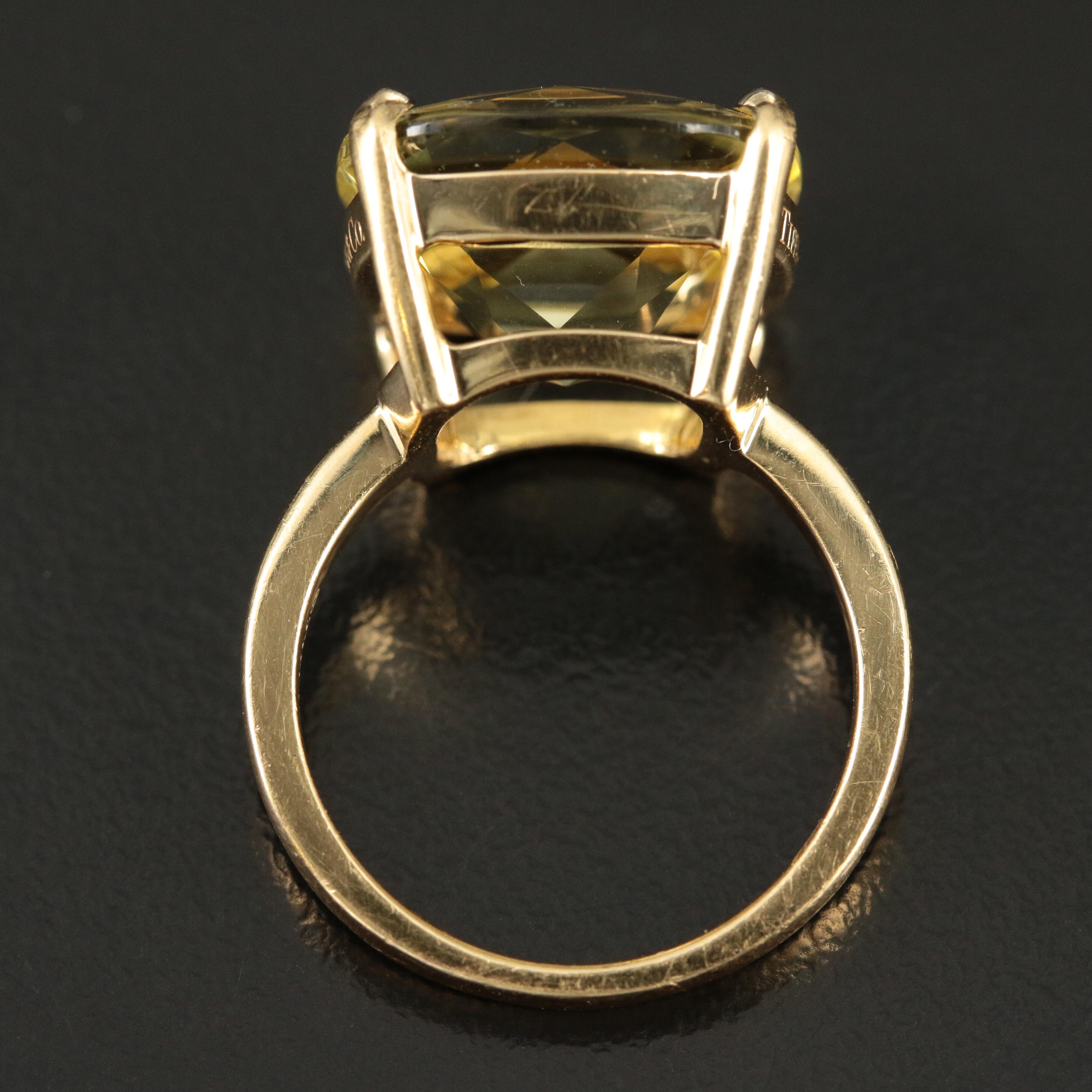 Tiffany & Co. "Sparklers" 18K Citrine Ring