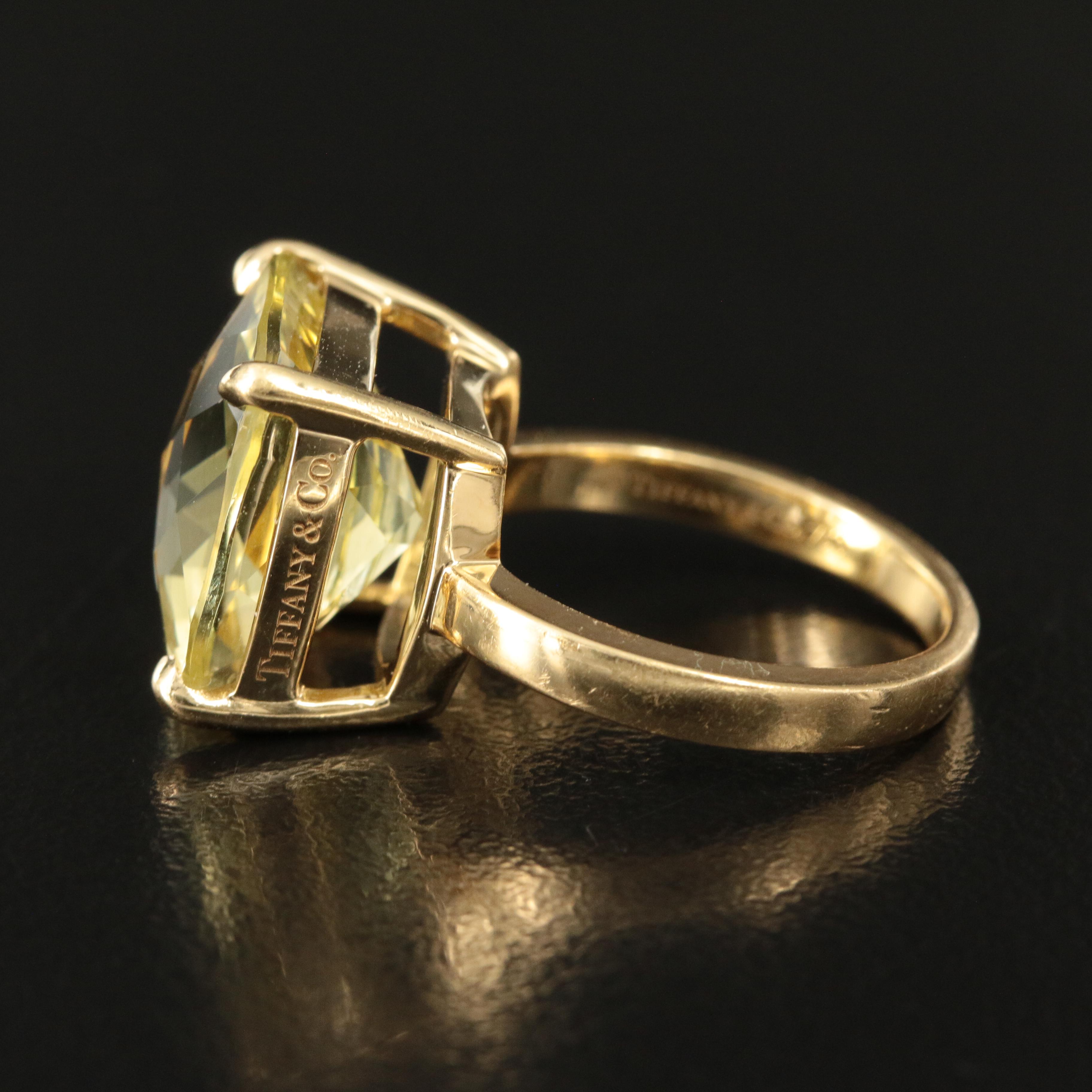 Tiffany & Co. "Sparklers" 18K Citrine Ring
