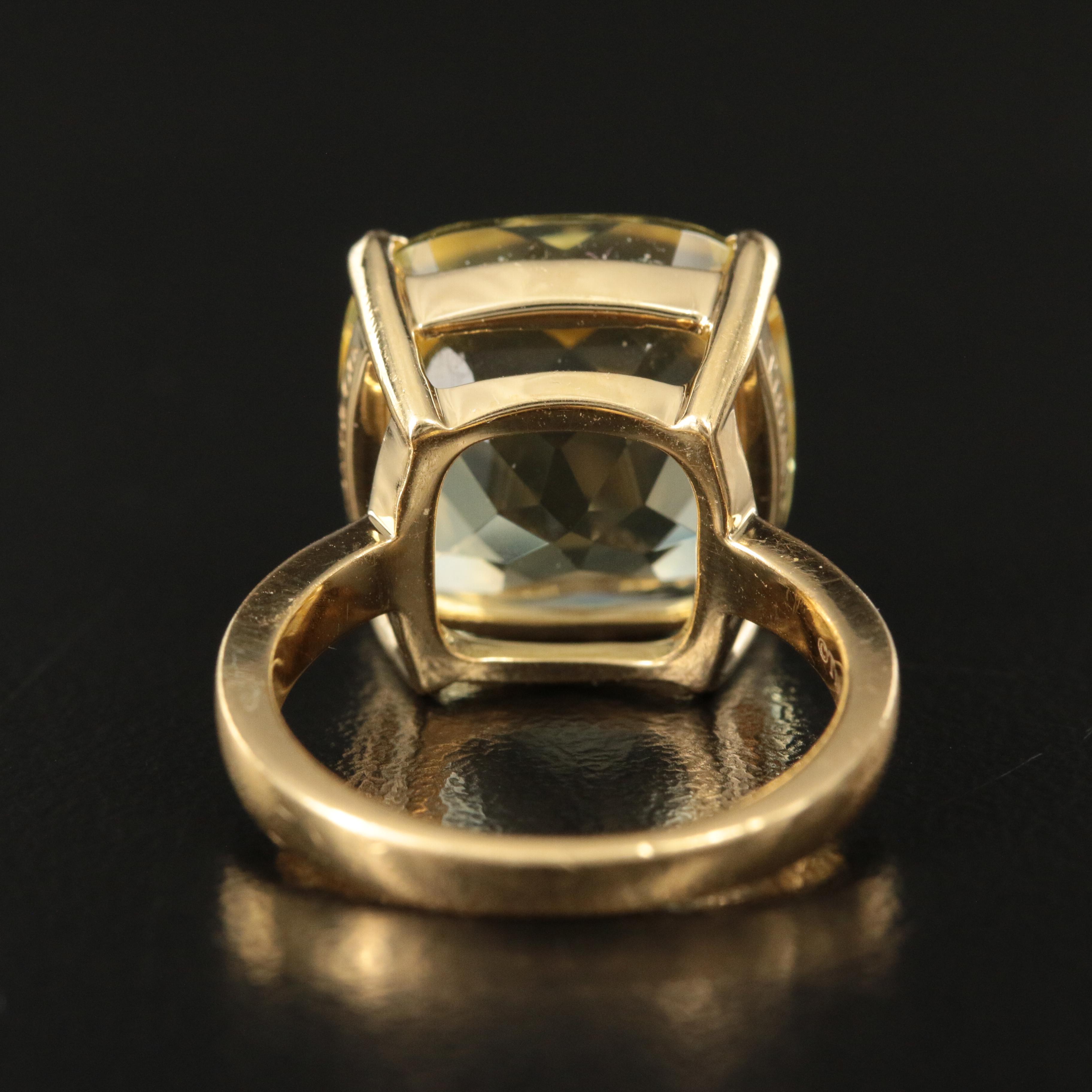 Tiffany & Co. "Sparklers" 18K Citrine Ring