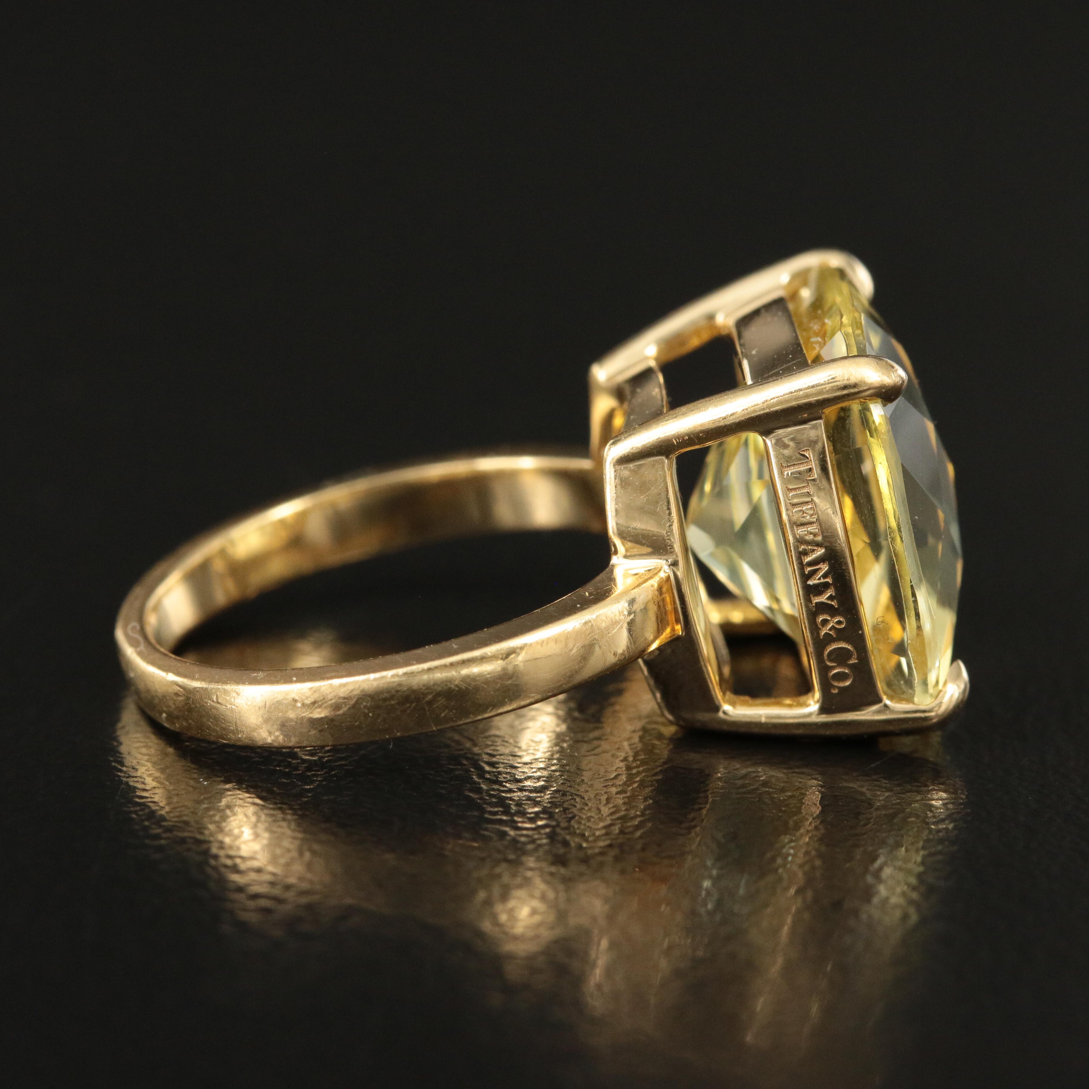 Tiffany & Co. "Sparklers" 18K Citrine Ring