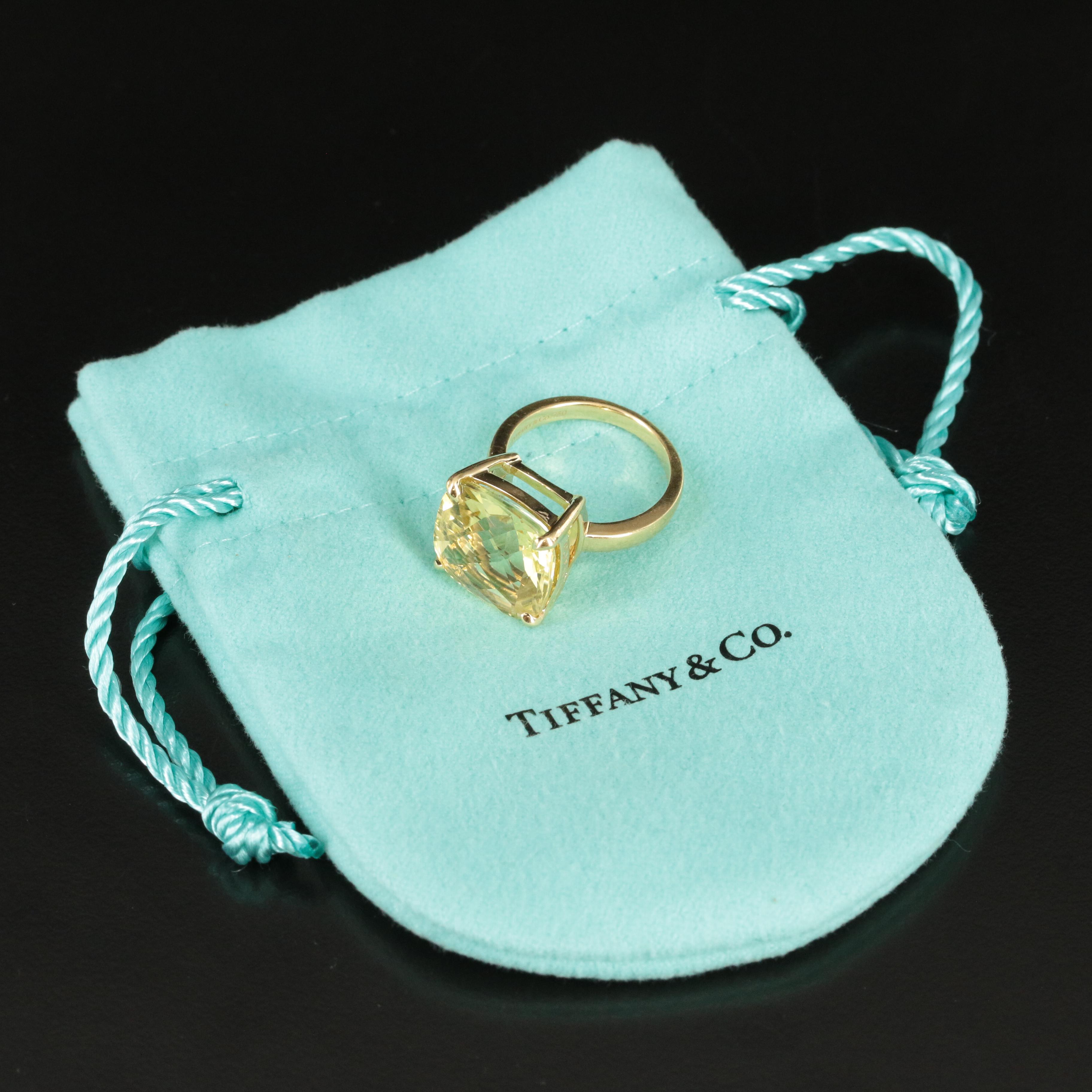 Tiffany & Co. "Sparklers" 18K Citrine Ring