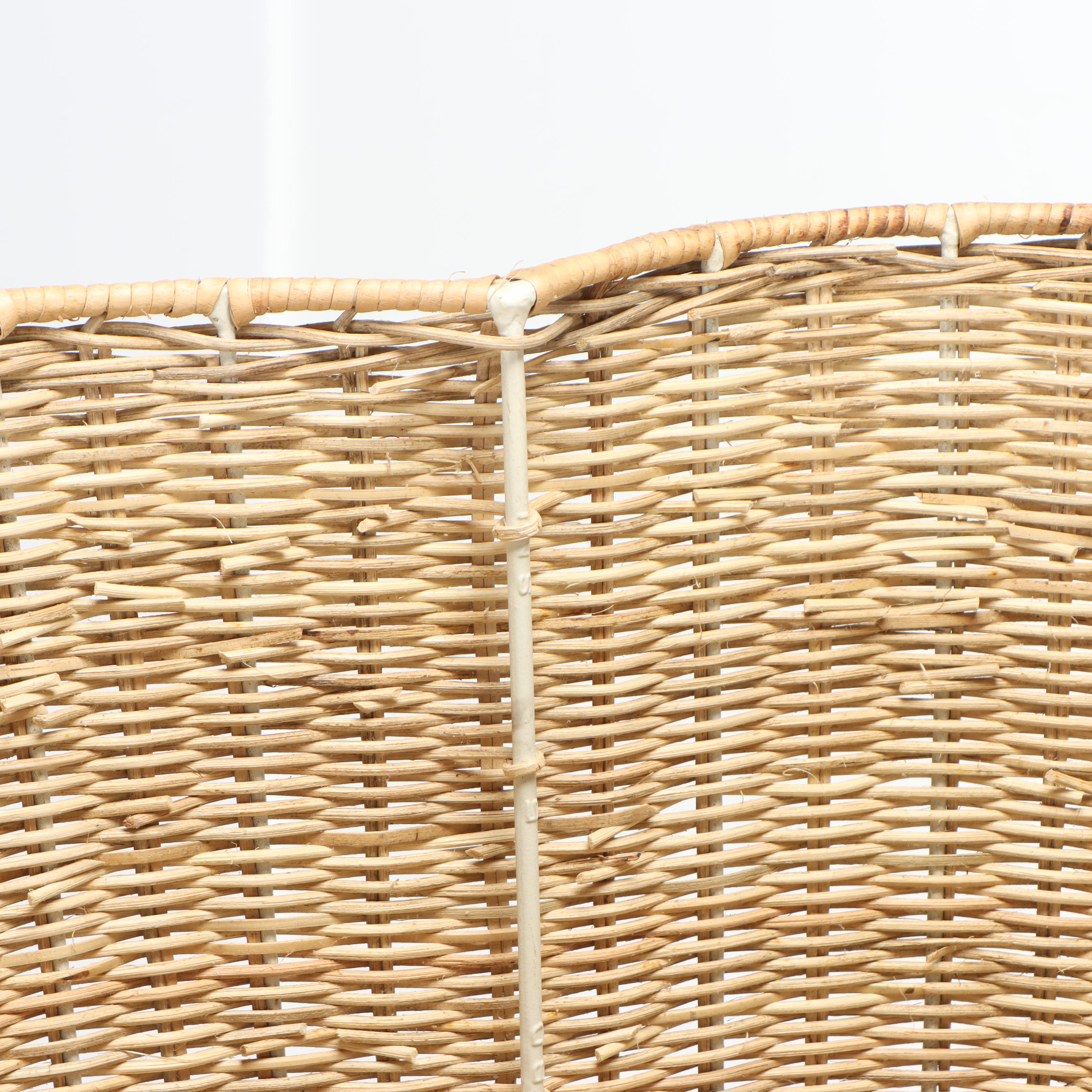 Wicker Woven Basket Style Side Table