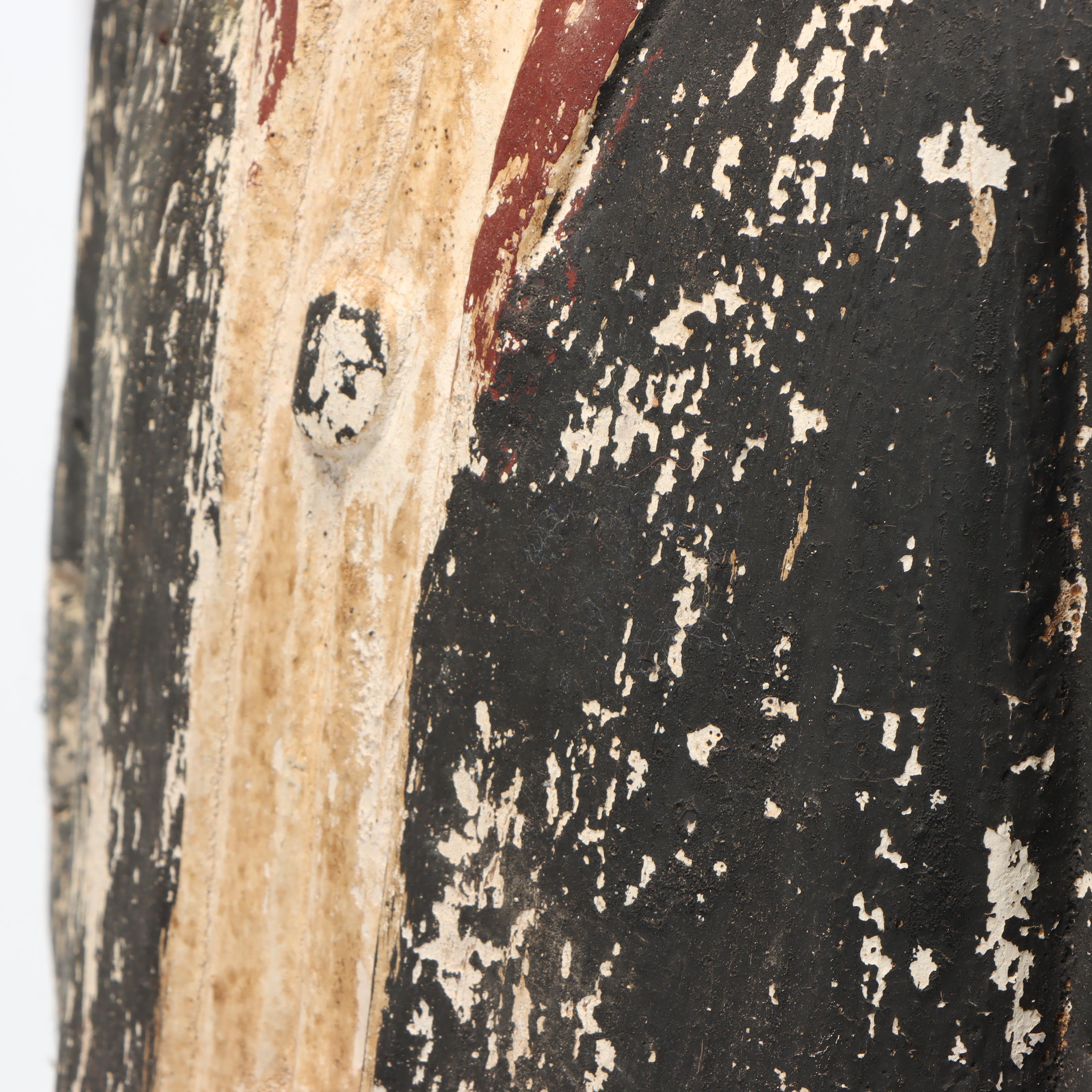 Hand-Carved and Painted Folk Art Uncle Sam