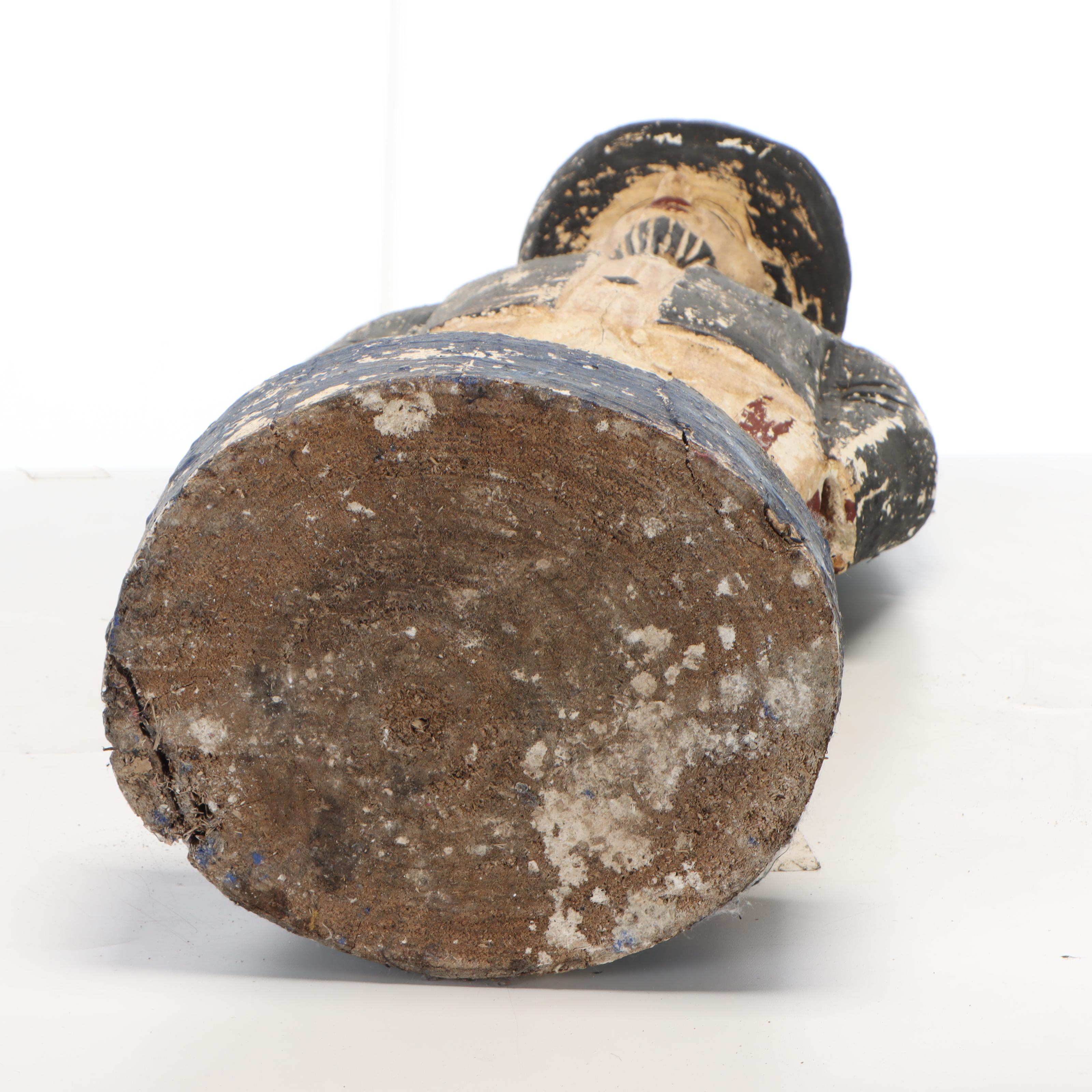 Hand-Carved and Painted Folk Art Uncle Sam