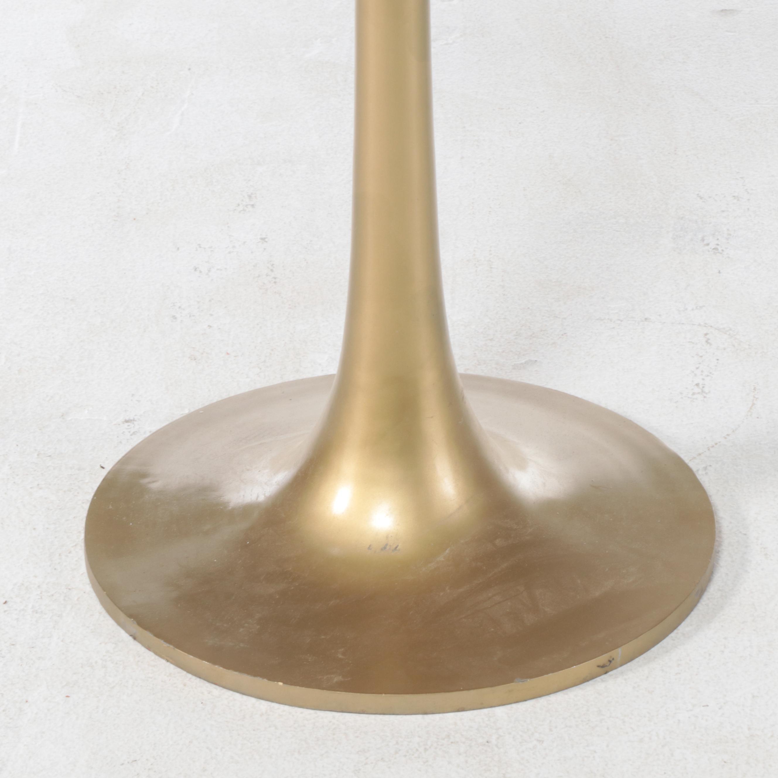 Modernist Style Gilt Metal Pub Table