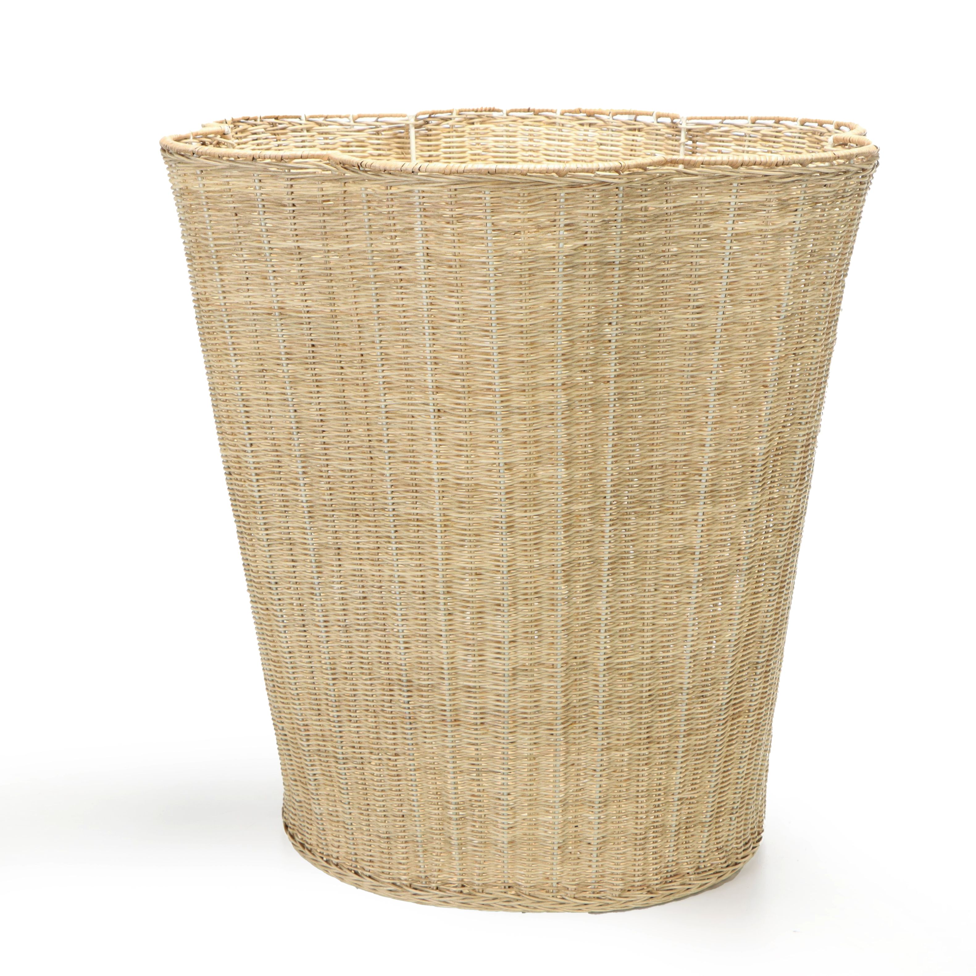 Wicker Woven Basket Style Side Table
