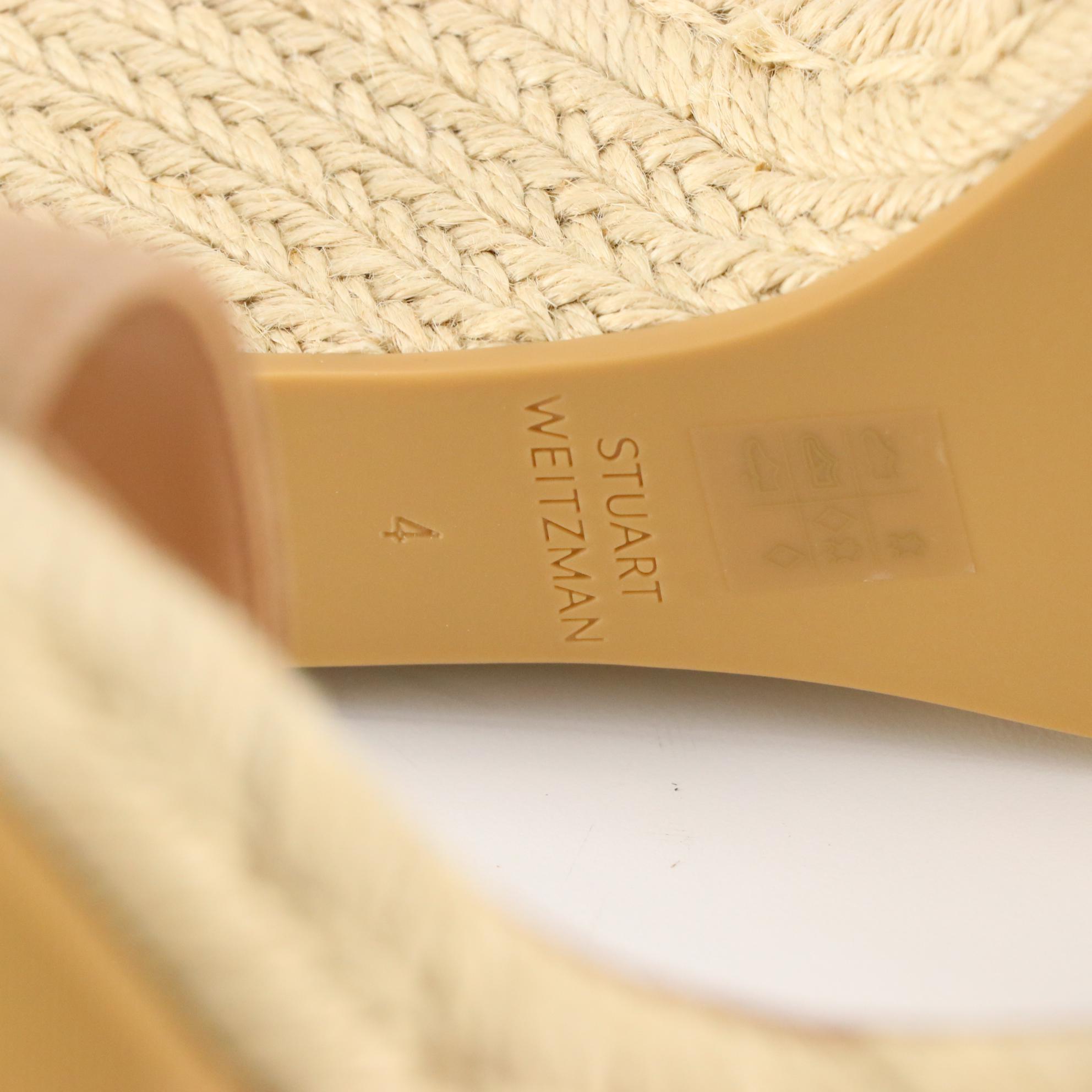 Stuart Weitzman Espadrille Wedge Sandals in Suede, New in Boxes