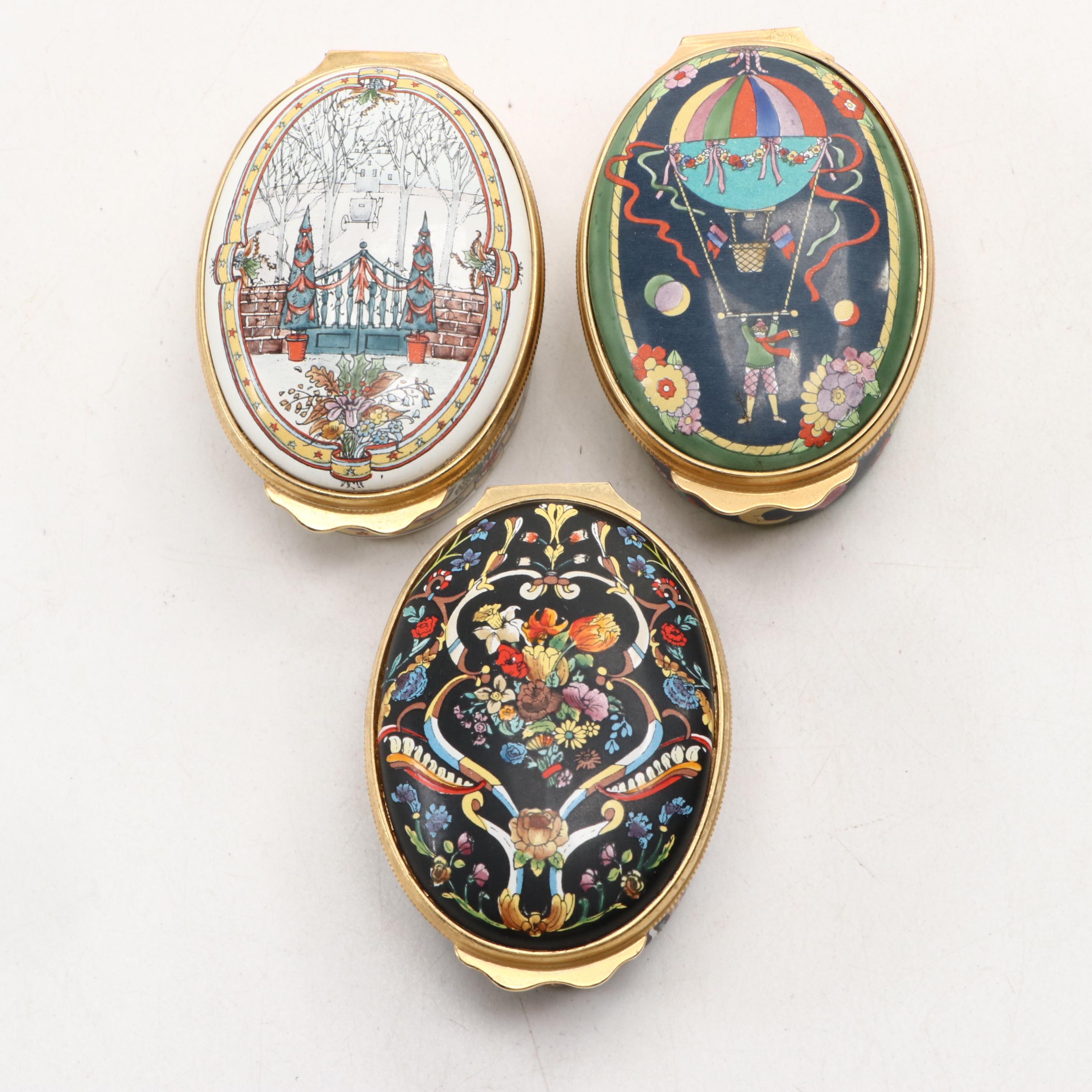 Gucci Limited Edition "Buon Natale," "Christmas 1988" and Other Enameled Box