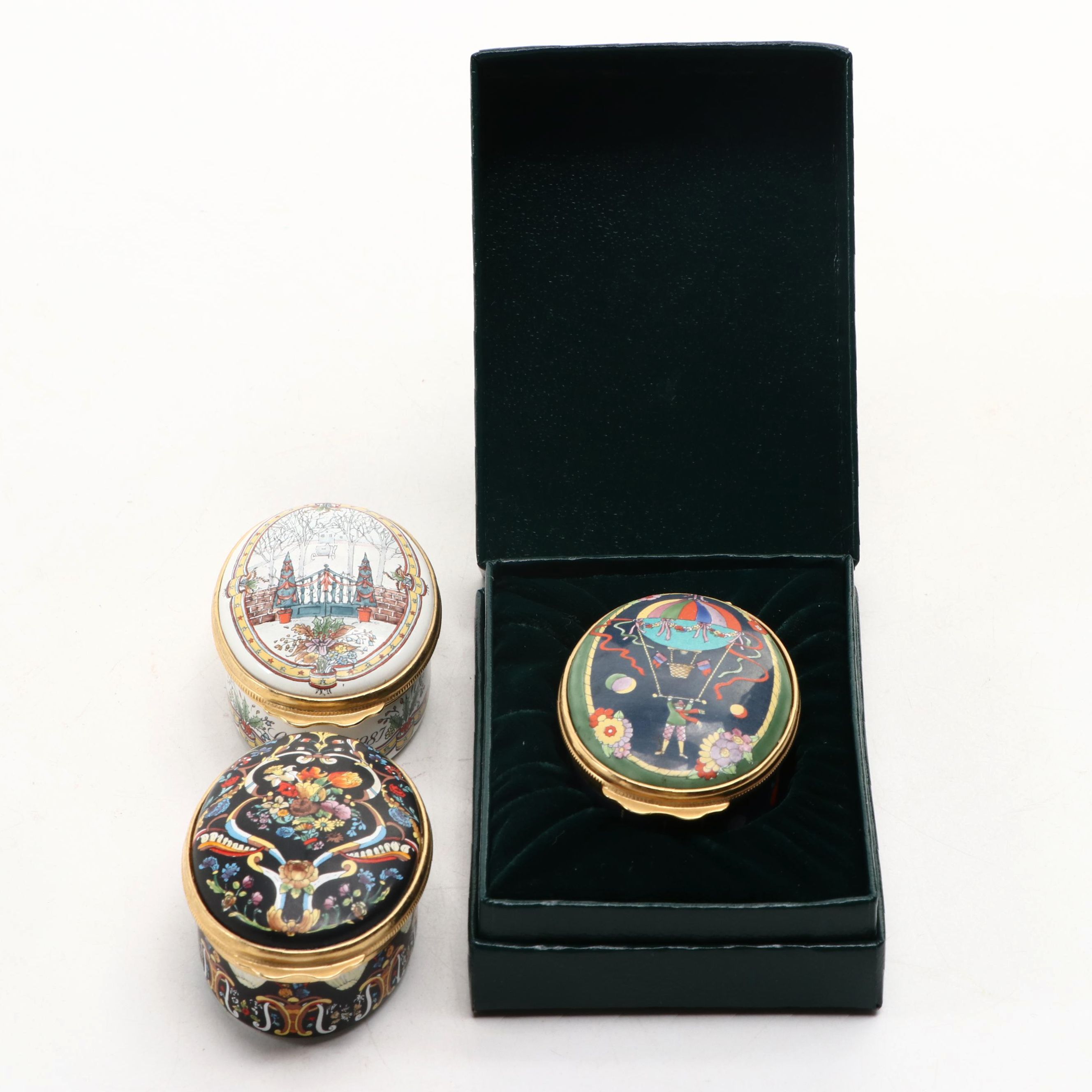 Gucci Limited Edition "Buon Natale," "Christmas 1988" and Other Enameled Box
