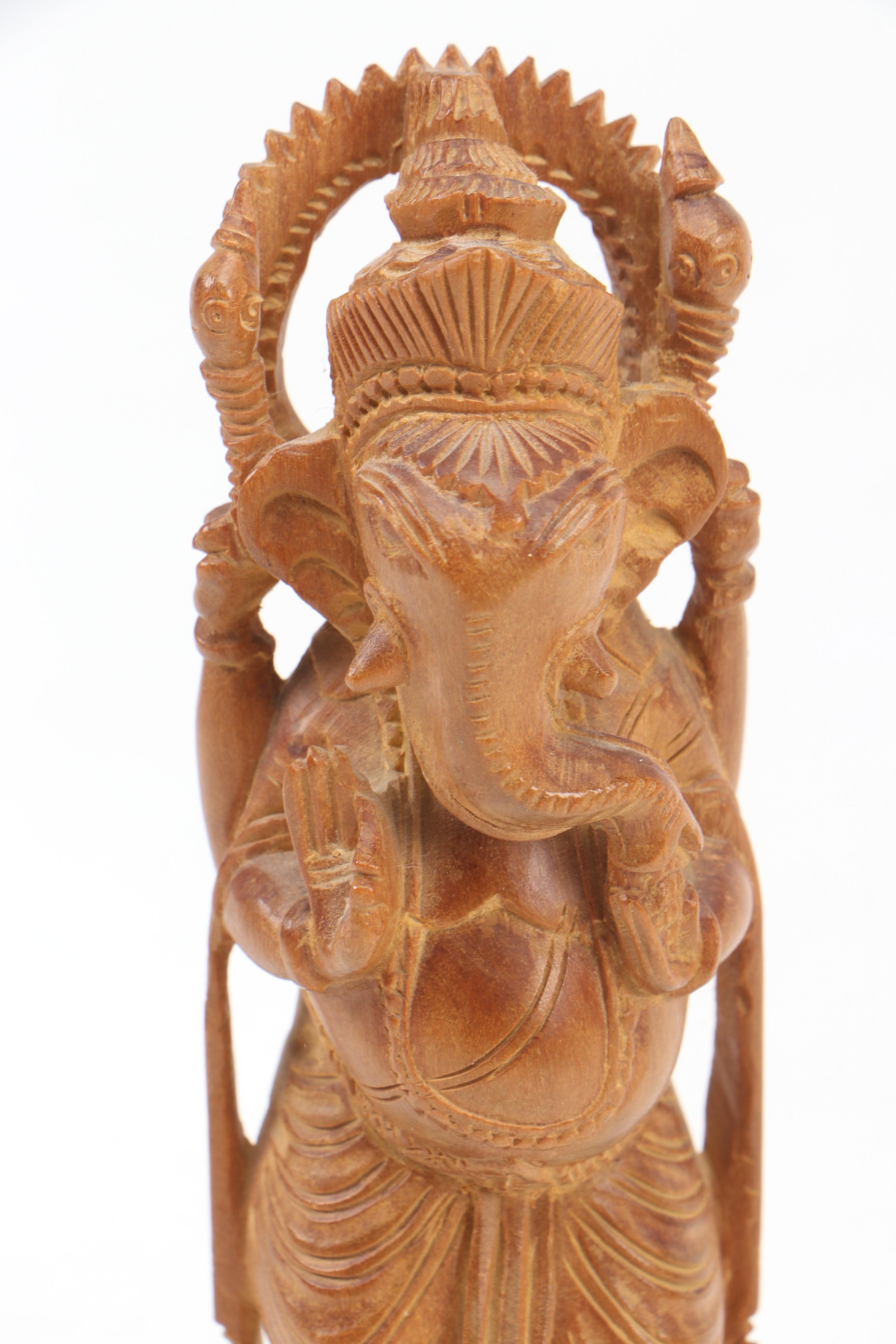 Handmade Bamboo Cricket Cages with Carved Wood Ganesha Figurine and More