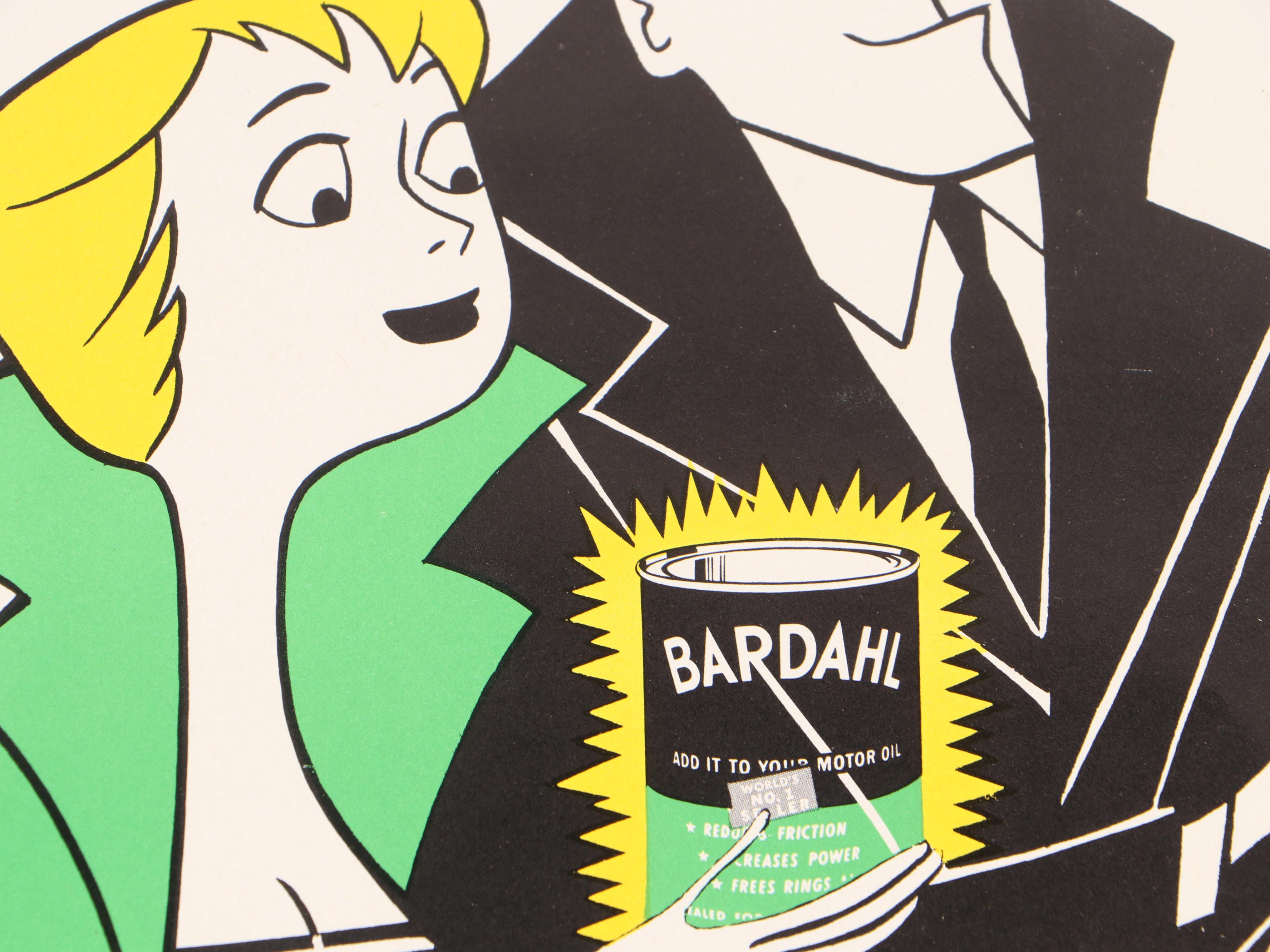 Bardahl Formula 2 and Special Duty Motor Oil Advertising Posters, Mid-20th C.
